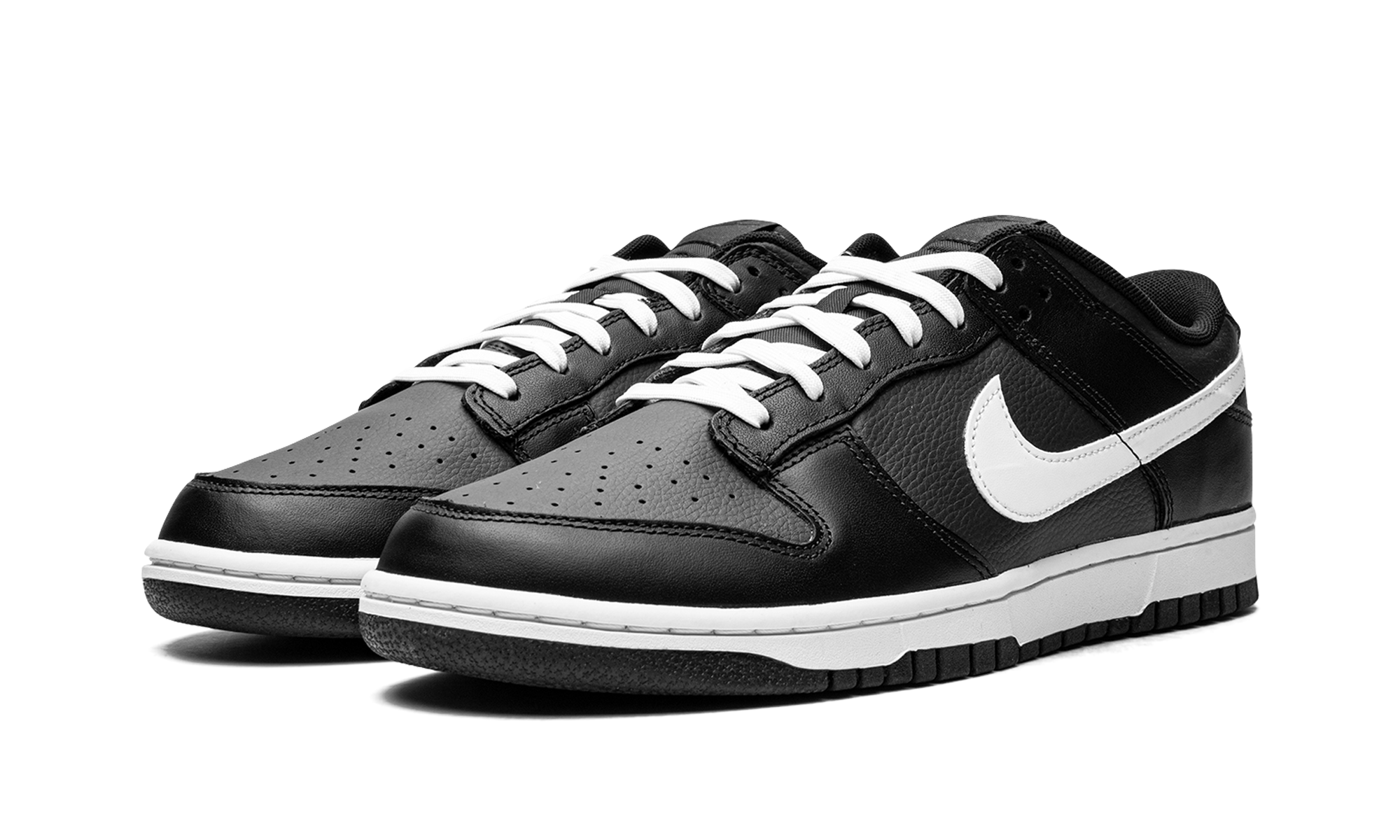 nike dunk low black white 2022+DJ6188-002+diagnol left view
