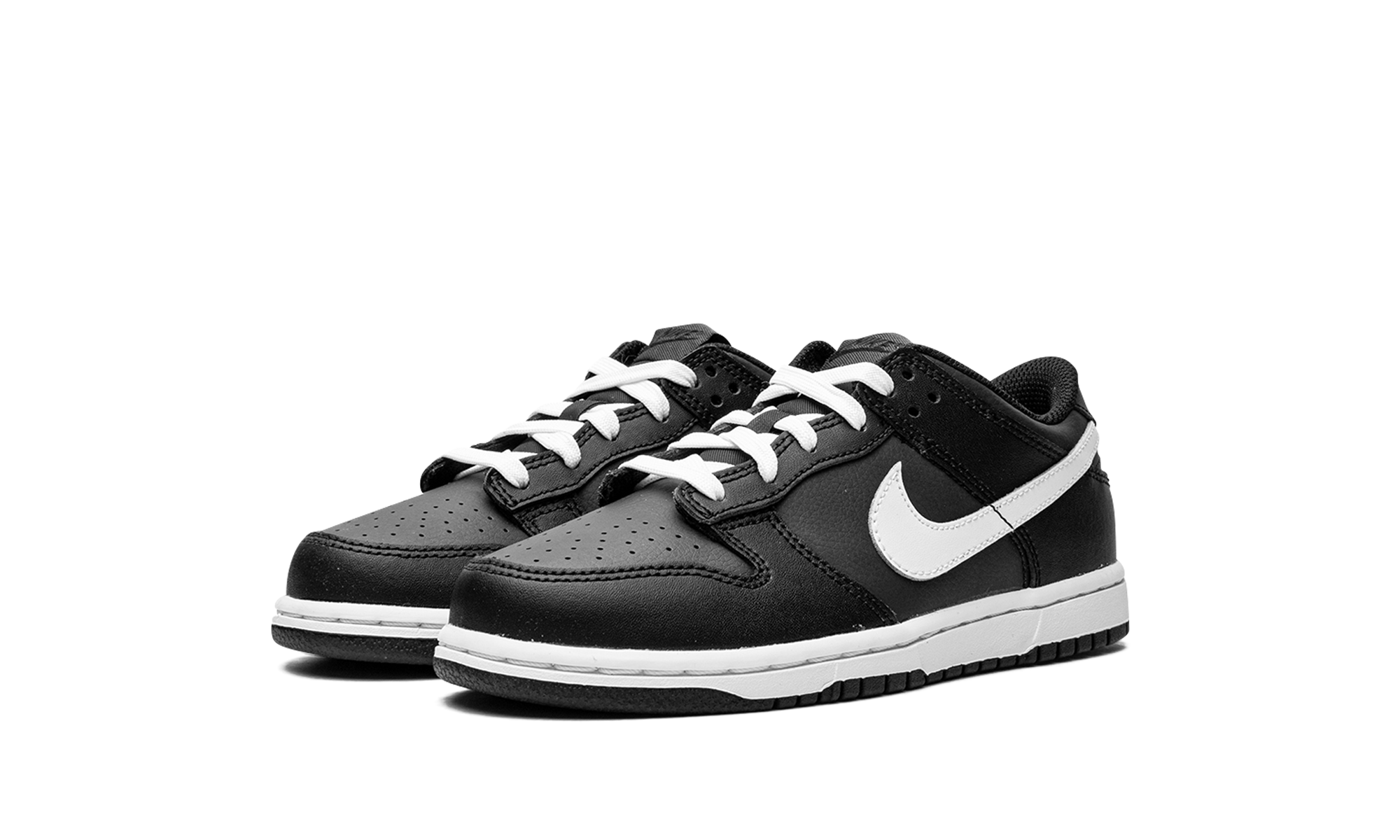 nike dunk low black white 2022 ps+DH9756-002+diagnol left view