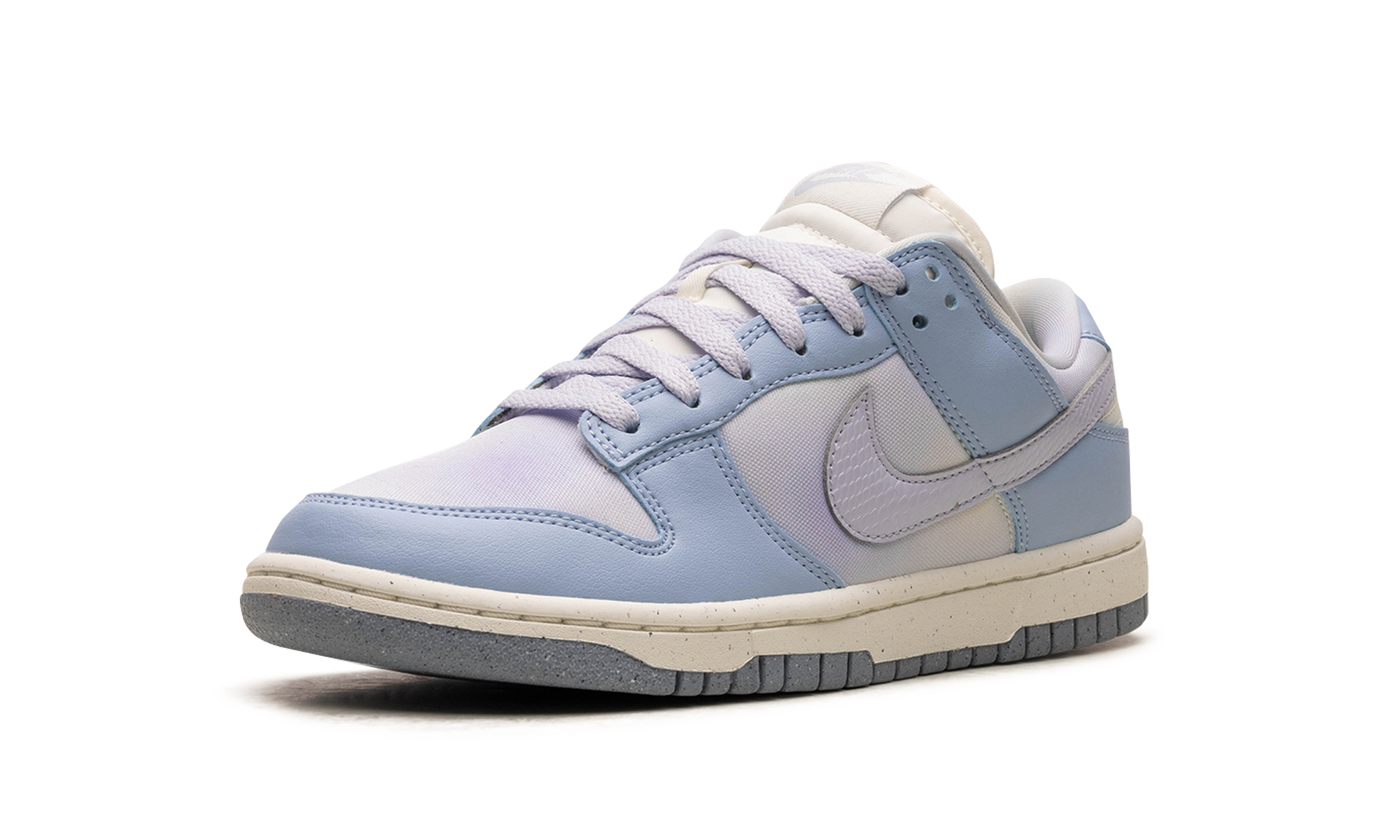 nike dunk low blue airbrush canvas women s+FN0323-400+left diagnol single view