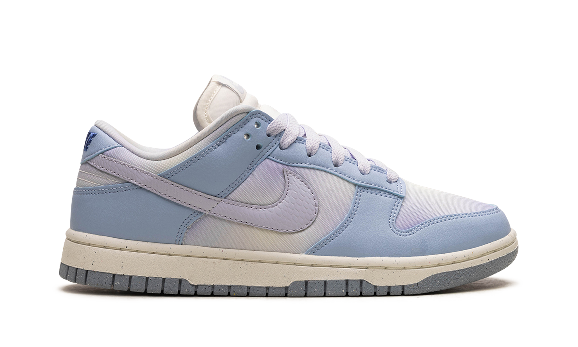 nike dunk low blue airbrush canvas women s+FN0323-400+right view