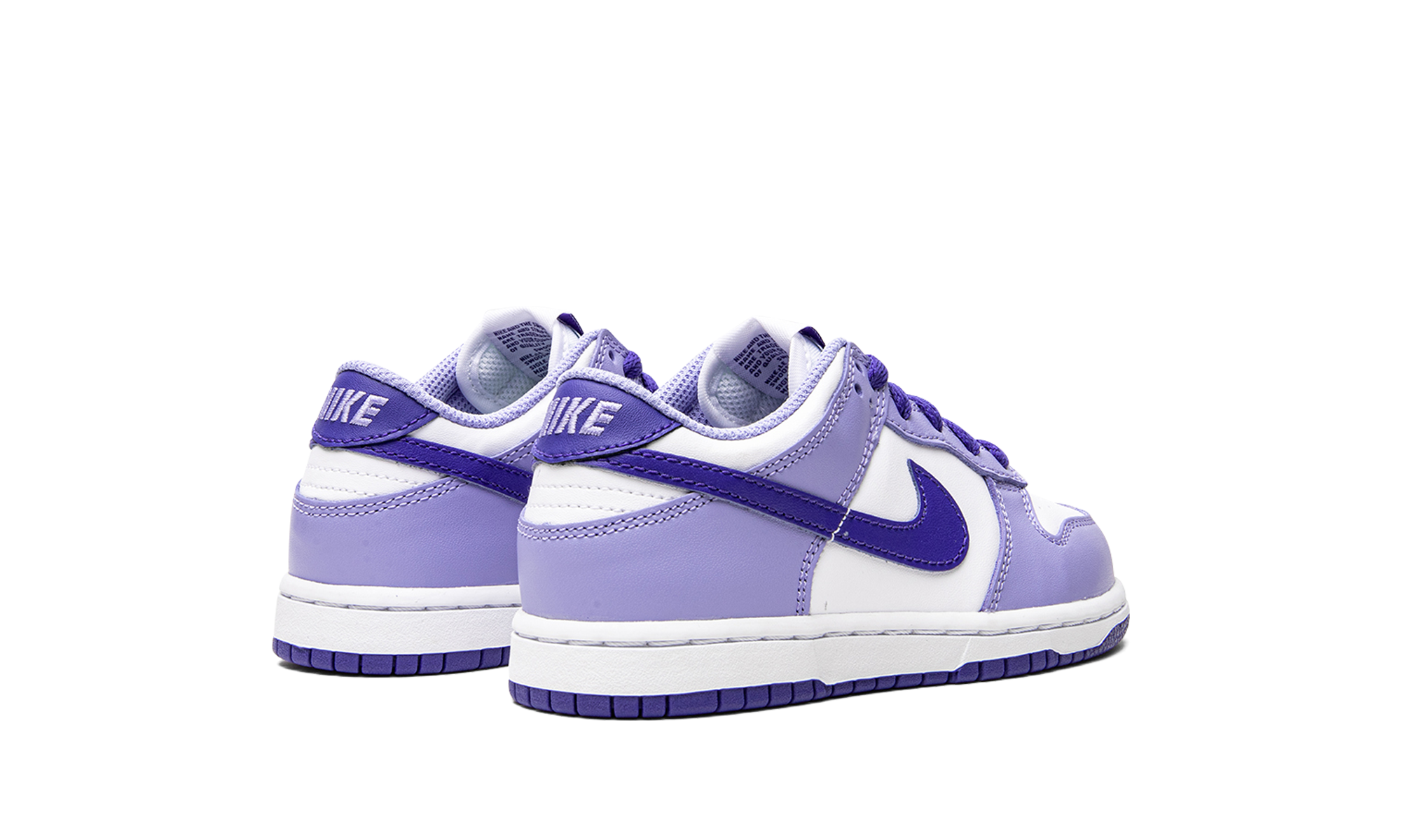 nike dunk low blueberry ps+DZ4457-100+diagnol right behind view