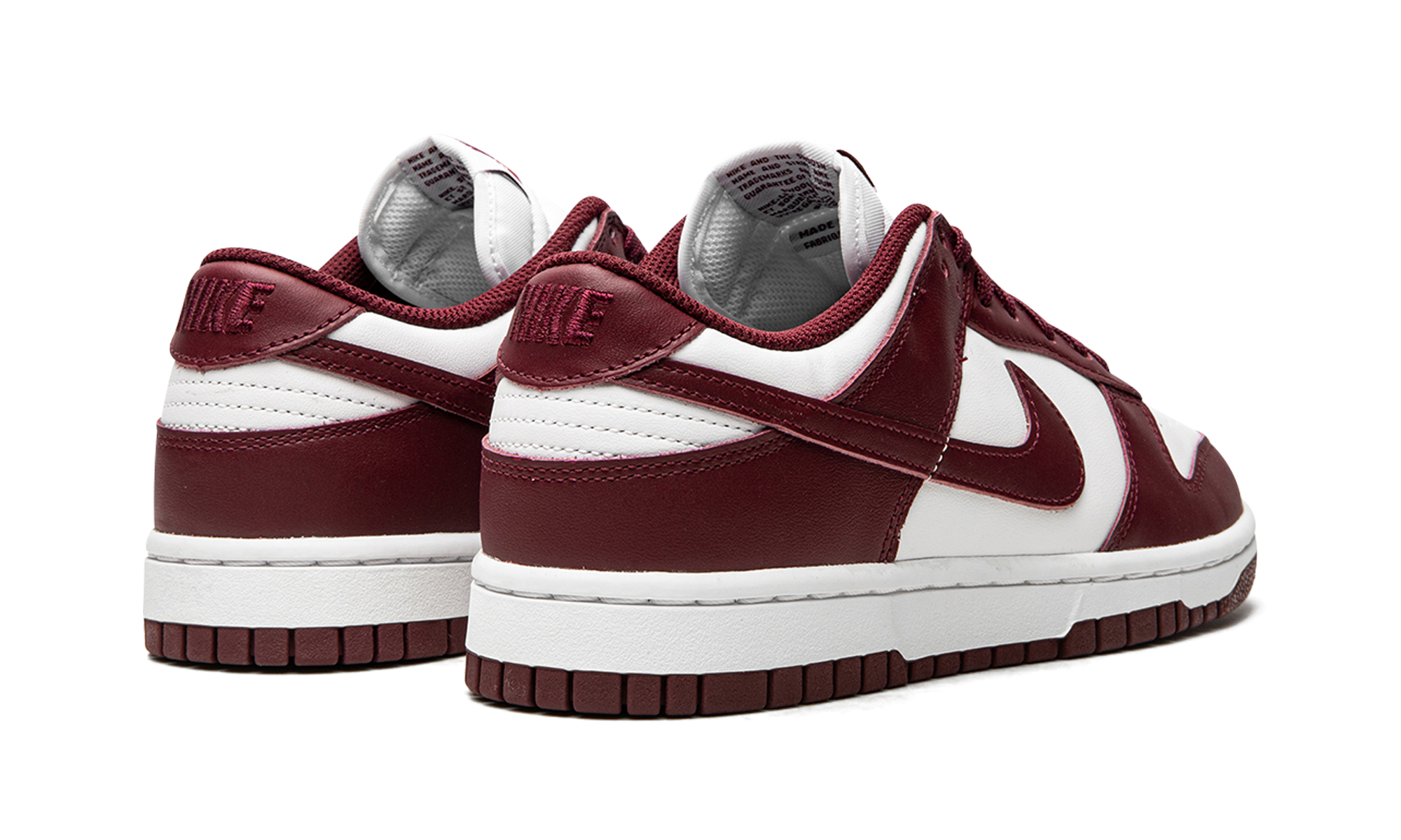 nike dunk low bordeaux women s+DD1503-108+diagnol right behind view