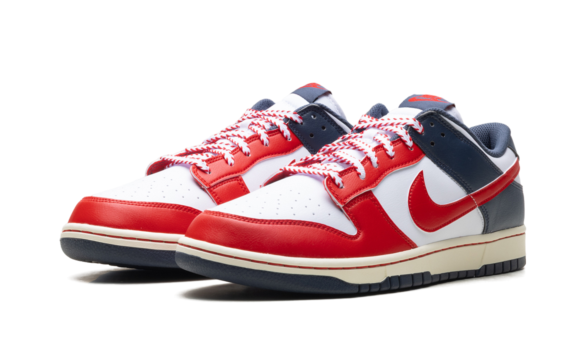 nike dunk low boston red sox+IM2222-100+diagnol left view