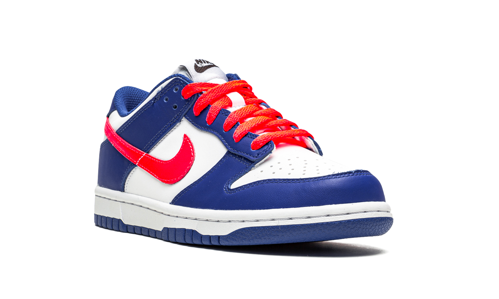 nike dunk low bright crimson game royal gs+CW1590-104+diagnol right view