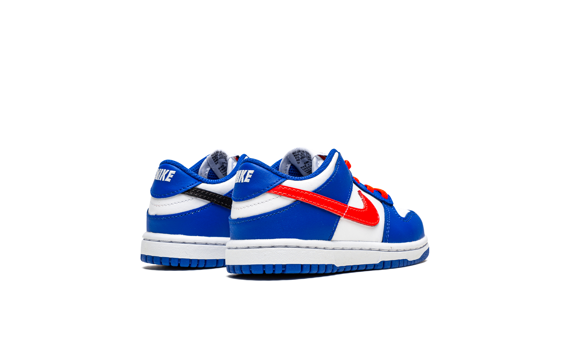 nike dunk low bright crimson game royal td+Cw1589-104+diagnol right behind view