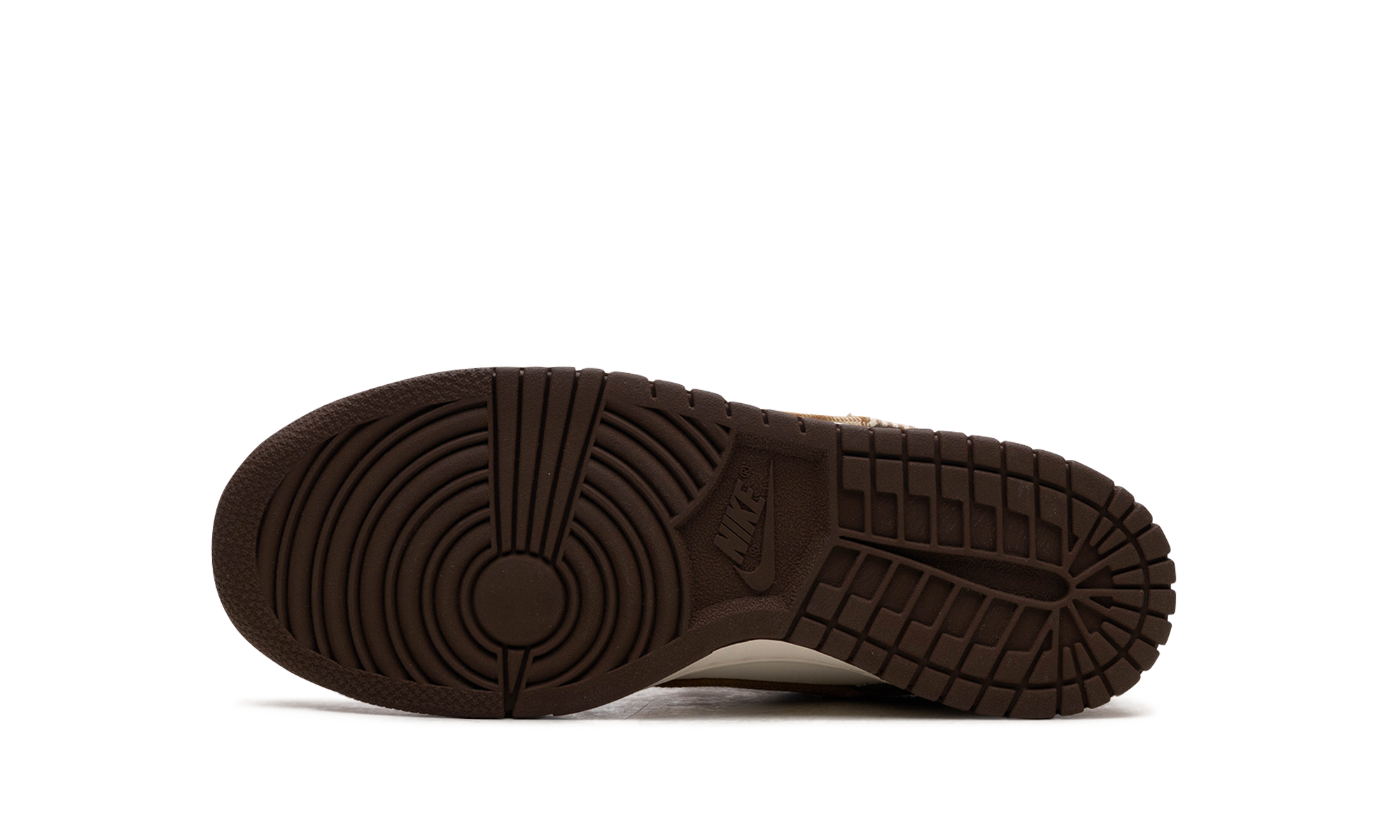 nike dunk low brown plaid gs+FV3653-191+bottom view