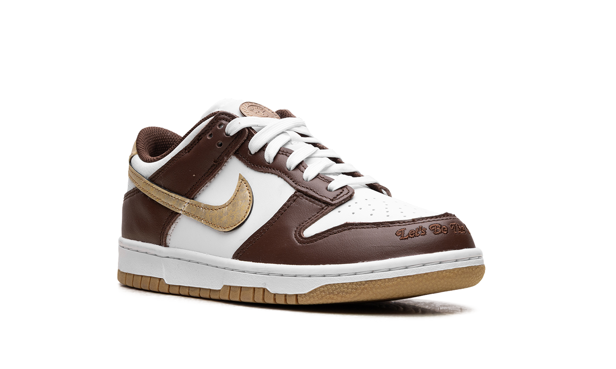 nike dunk low cacao wow gold gs+HM3725-171+diagnol right view