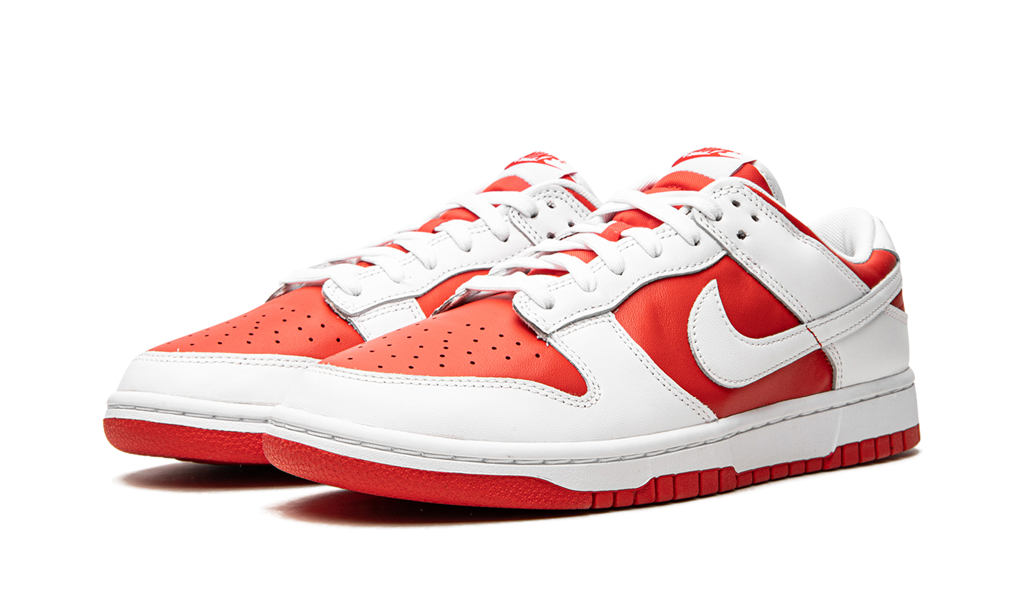 nike dunk low championship red+DD1391-600+diagnol left view