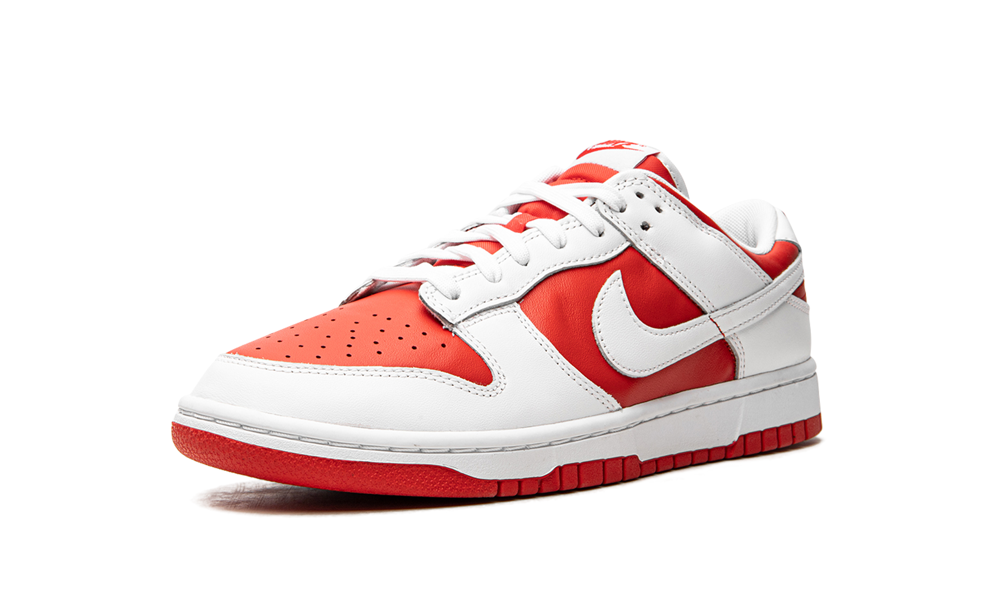 nike dunk low championship red+DD1391-600+left diagnol single view