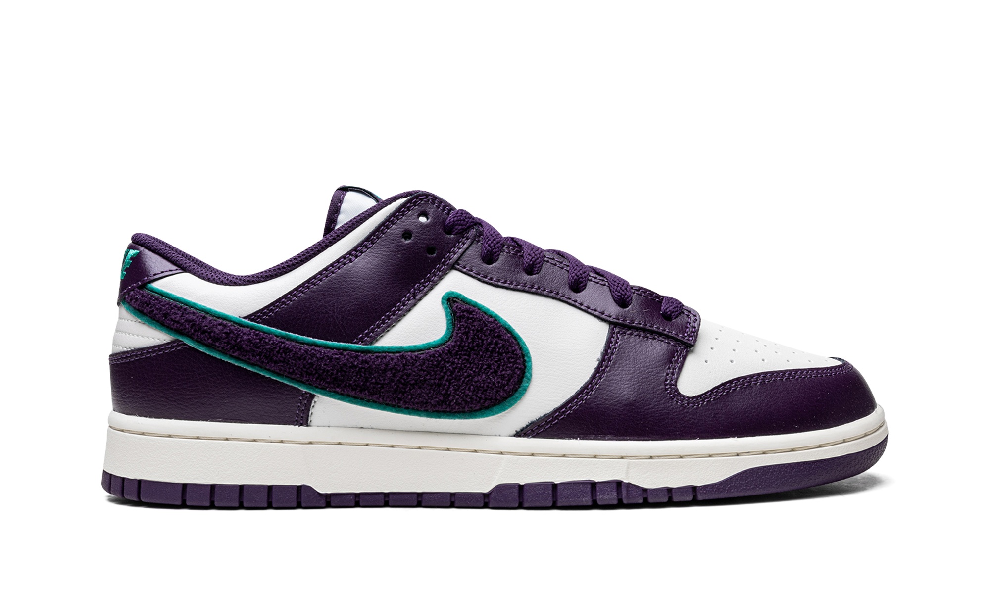 nike dunk low chenille swoosh sail grand purple+DQ7683-100+right view