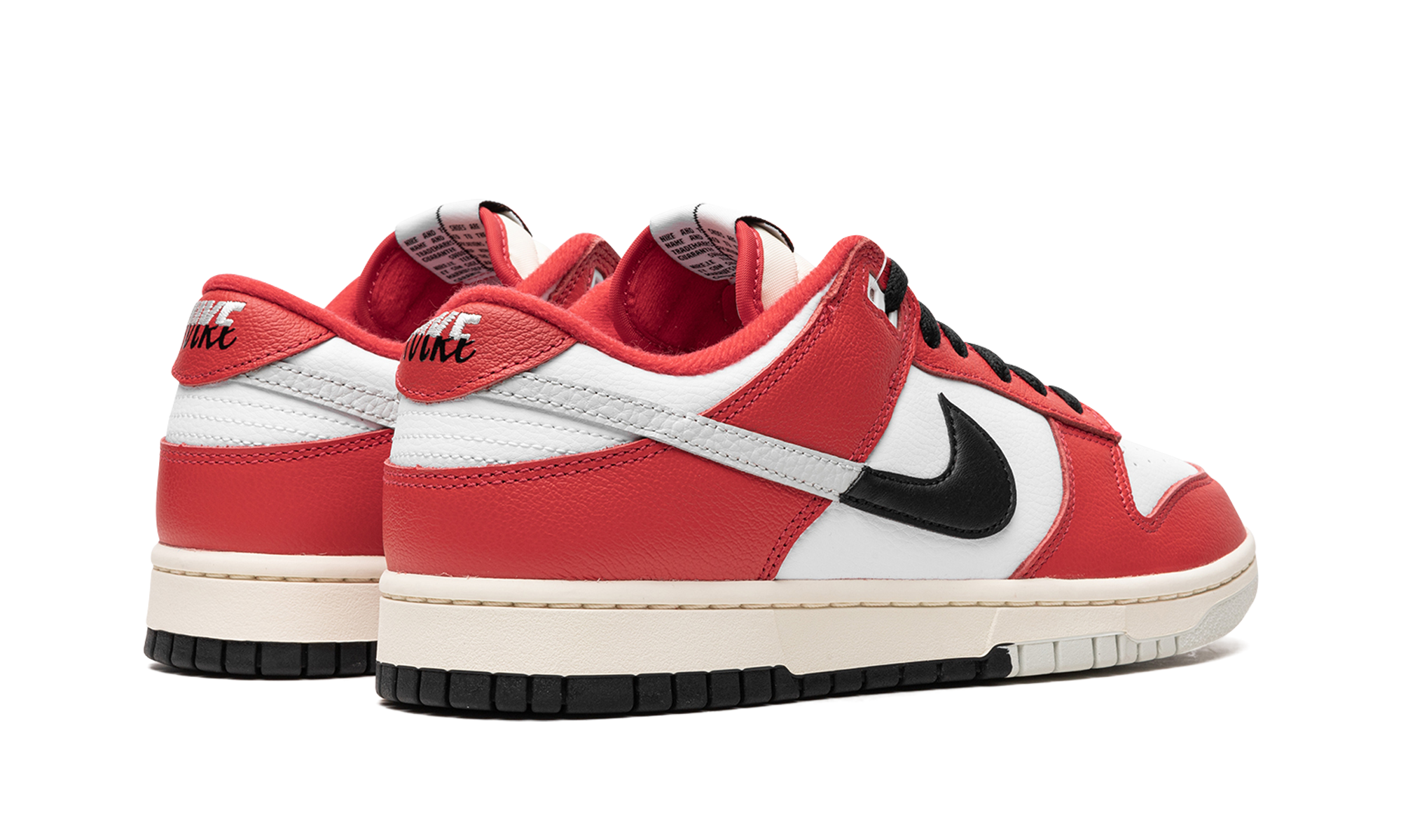 nike dunk low chicago split+DZ2536-600+diagnol right behind view