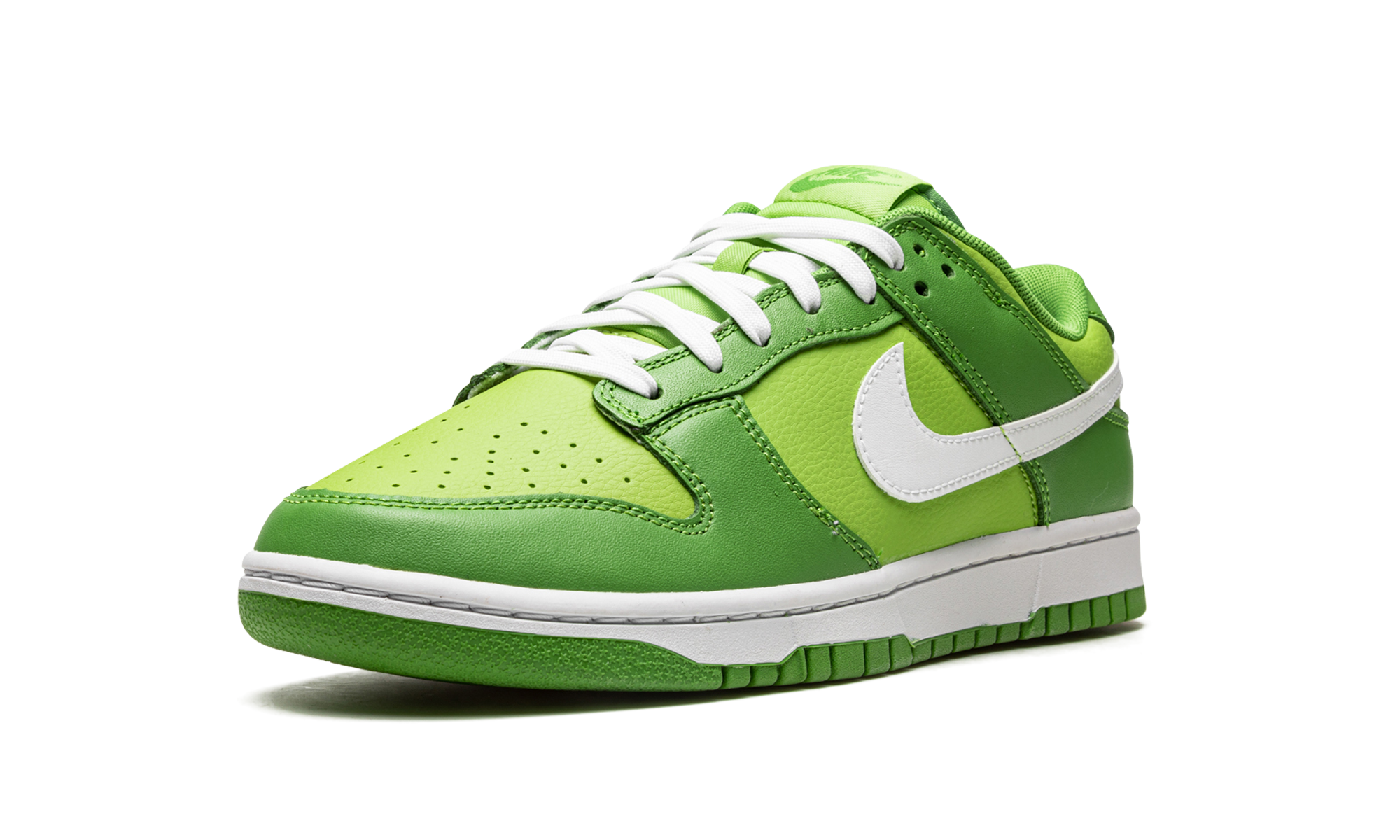 nike dunk low chlorophyll+DJ6188-300+left diagnol single view