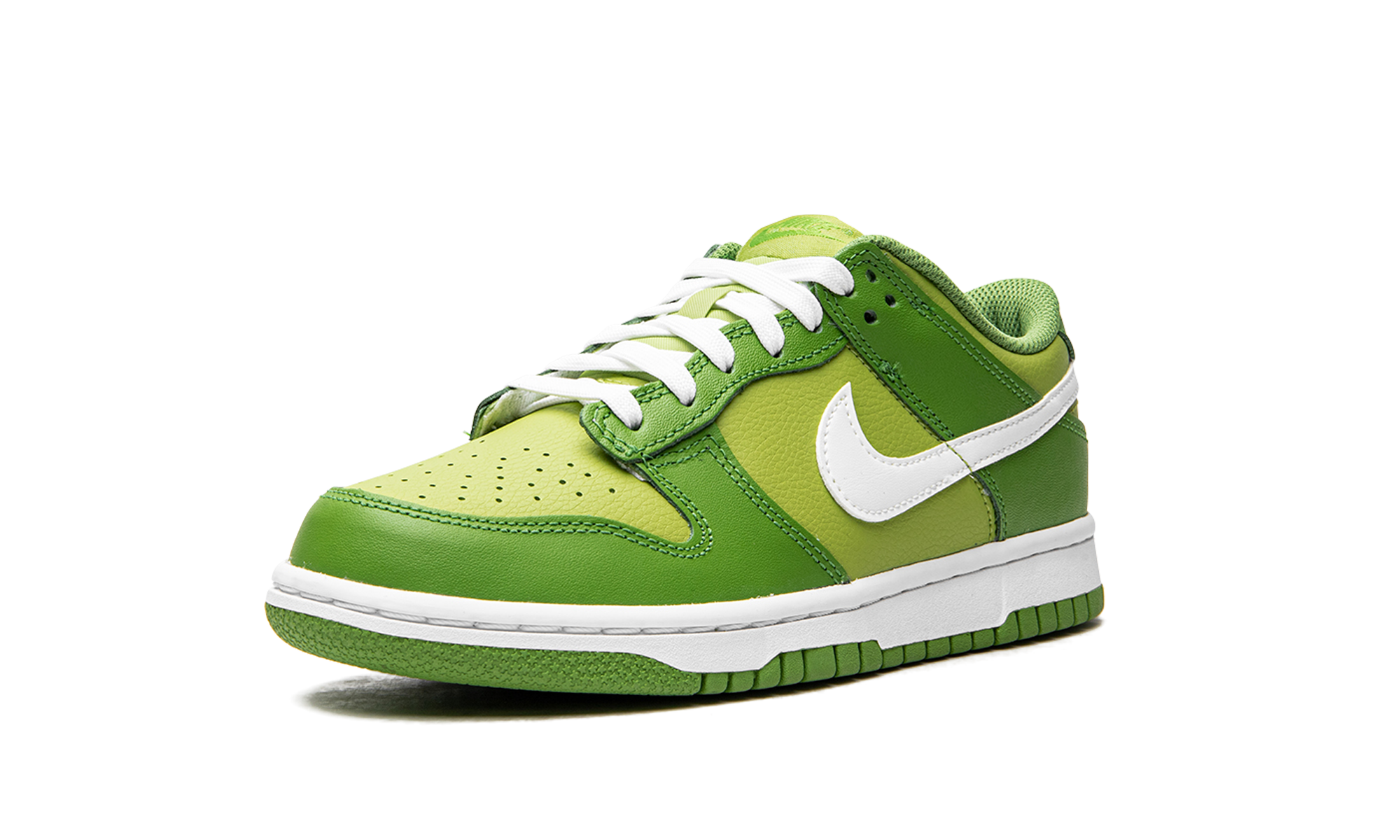 nike dunk low chlorophyll gs+DH9765-301+left diagnol single view