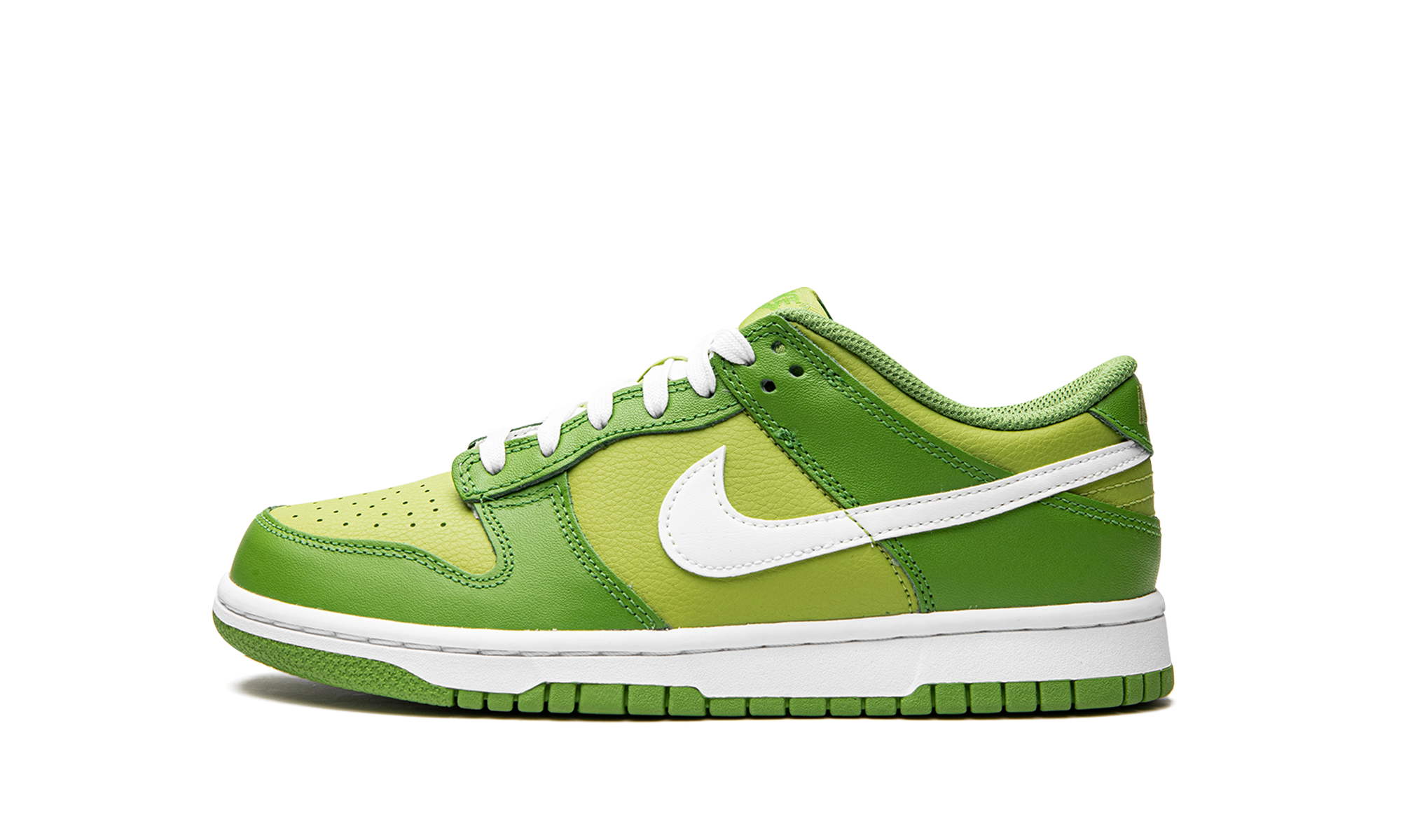 nike dunk low chlorophyll gs+DH9765-301+diagnol right view 1