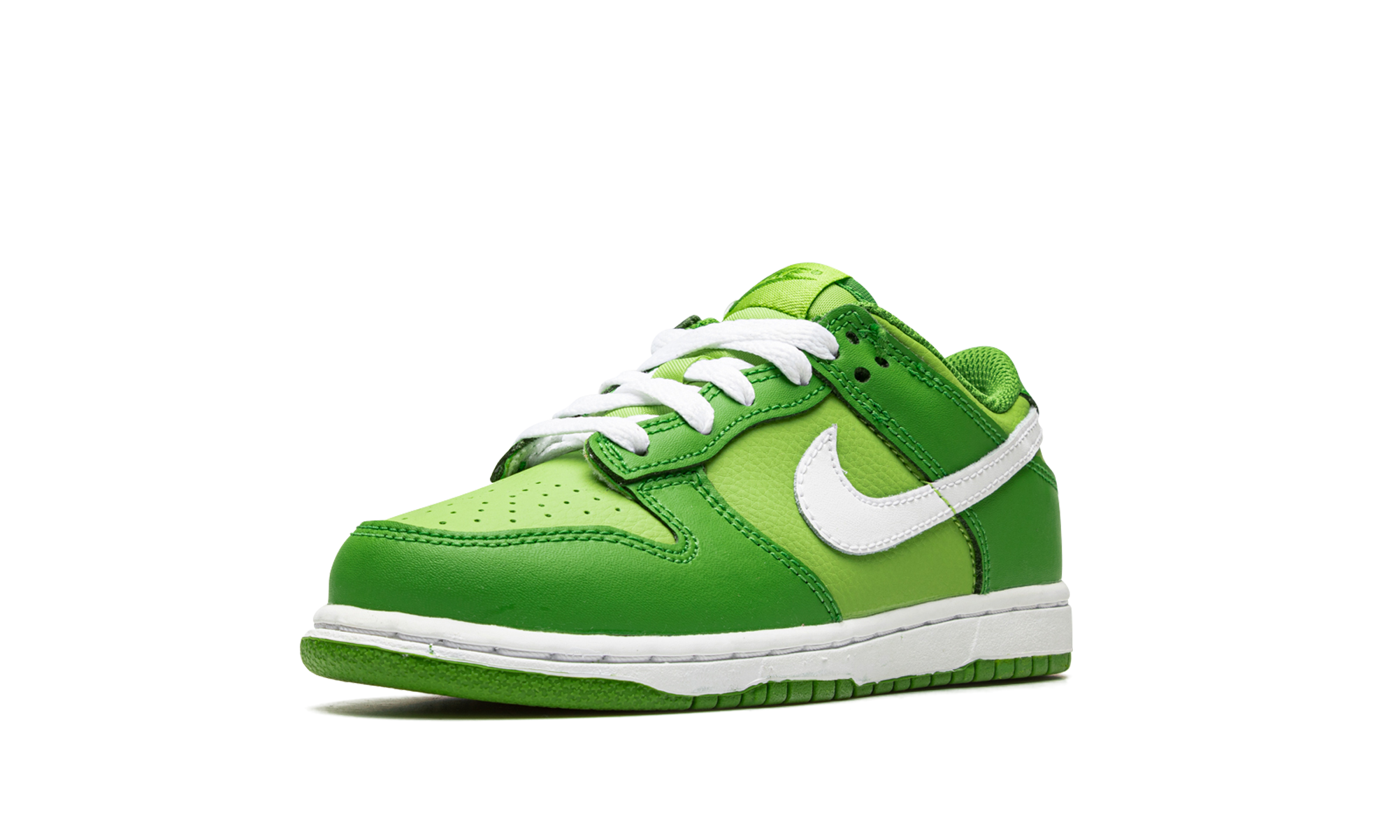 nike dunk low chlorophyll ps+DH9756-301+left diagnol single view