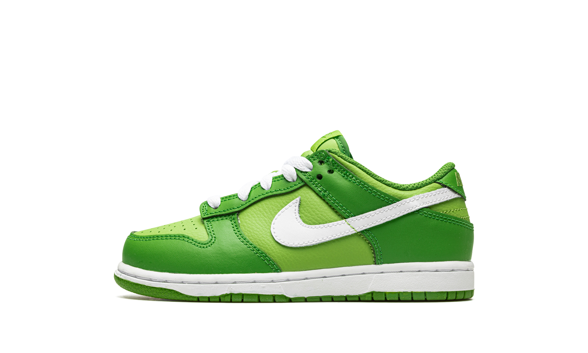 nike dunk low chlorophyll ps+DH9756-301+diagnol right view 1