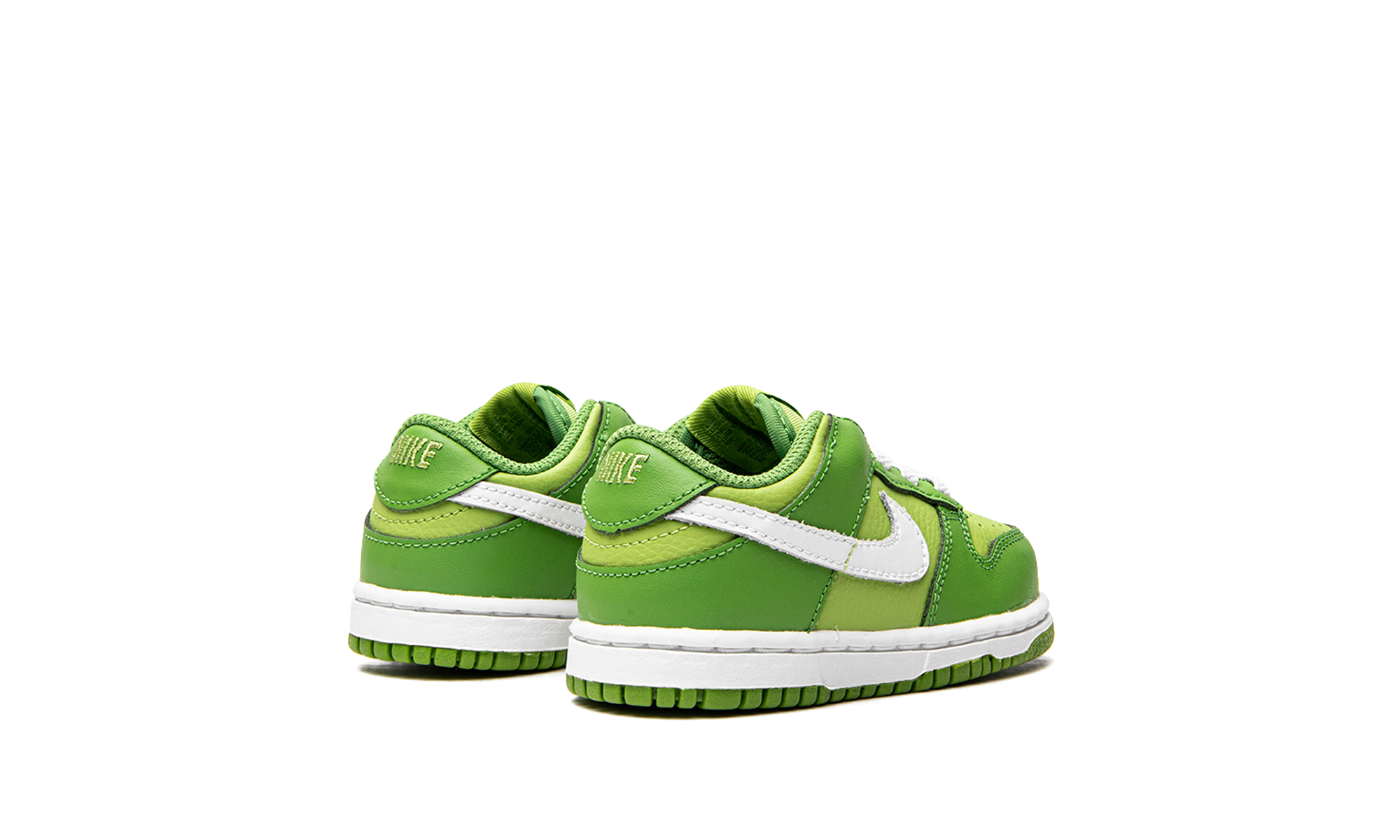 nike dunk low chlorophyll td+DH9761-301+diagnol right behind view
