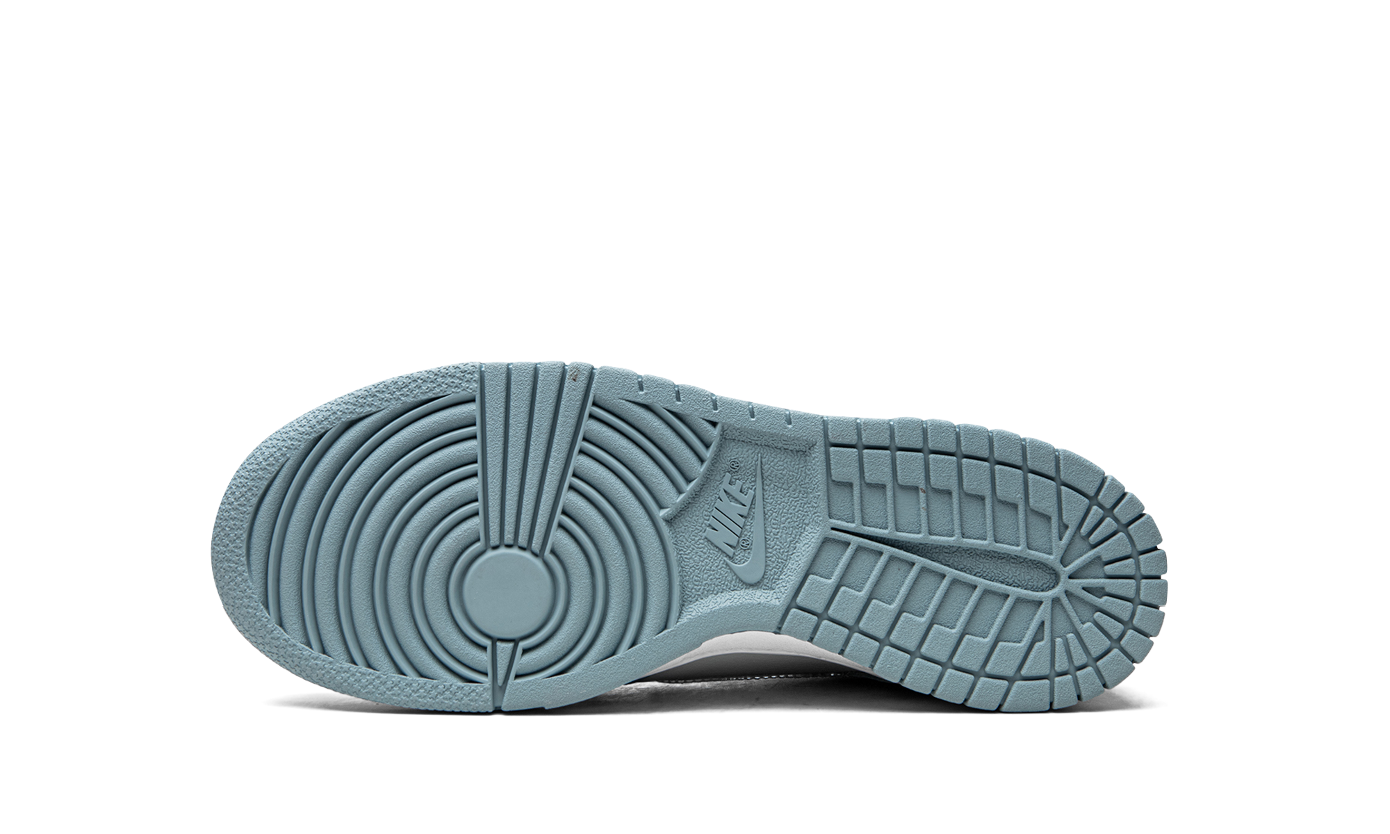 nike dunk low clear blue swoosh gs+DH9765-401+bottom view