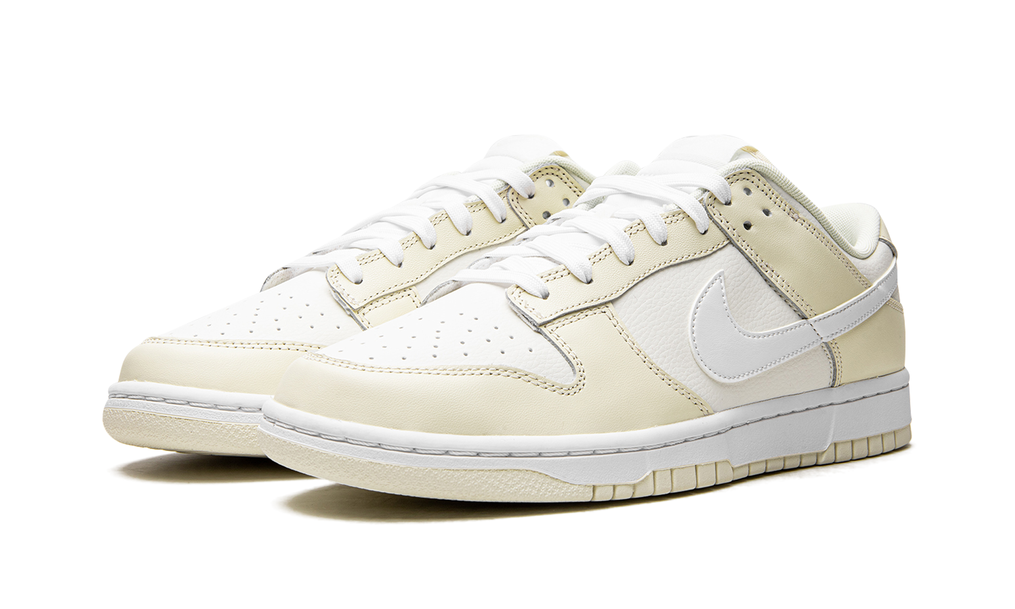 nike dunk low coconut milk+DJ6188-100+diagnol left view