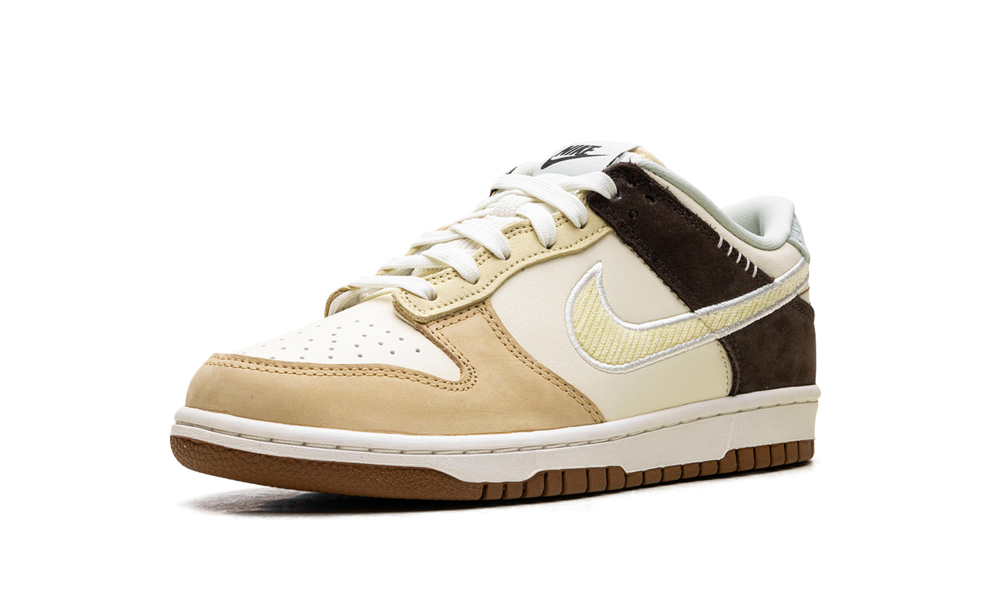 nike dunk low coconut milk sail gs+HQ3474-171+left diagnol single view