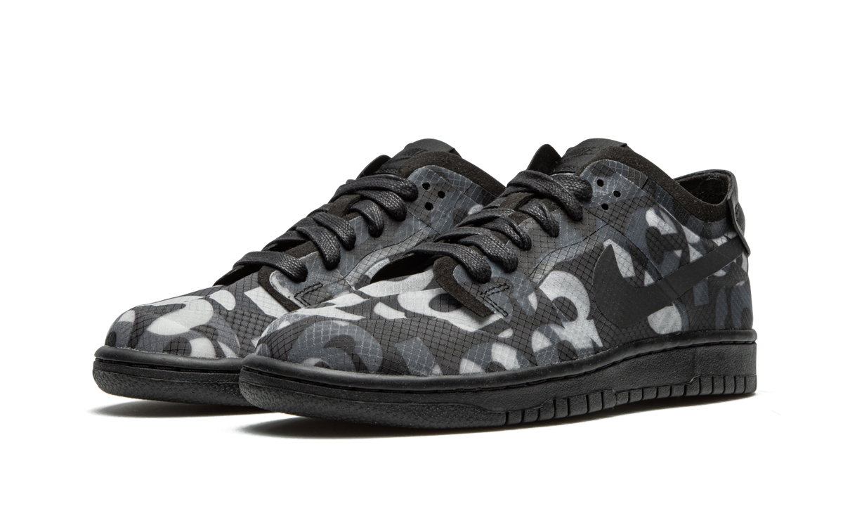 nike dunk low comme des garcons print women s+CZ2675-001+diagnol left view