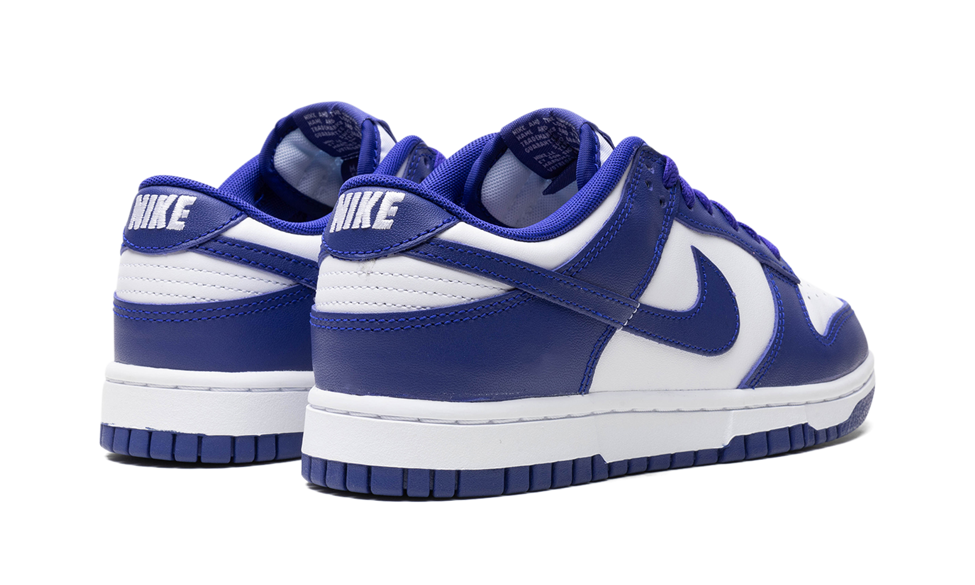 nike dunk low concord+DV0833-103+diagnol right behind view