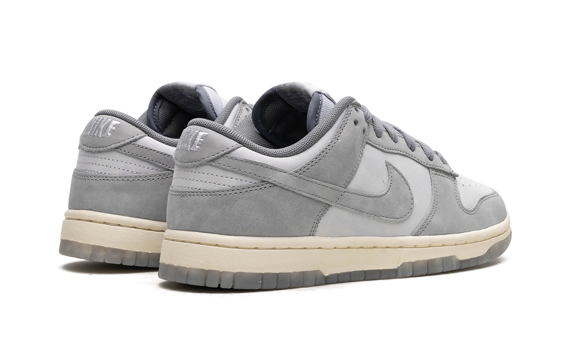 nike dunk low cool grey football grey women s+FV1167-001+diagnol right behind view
