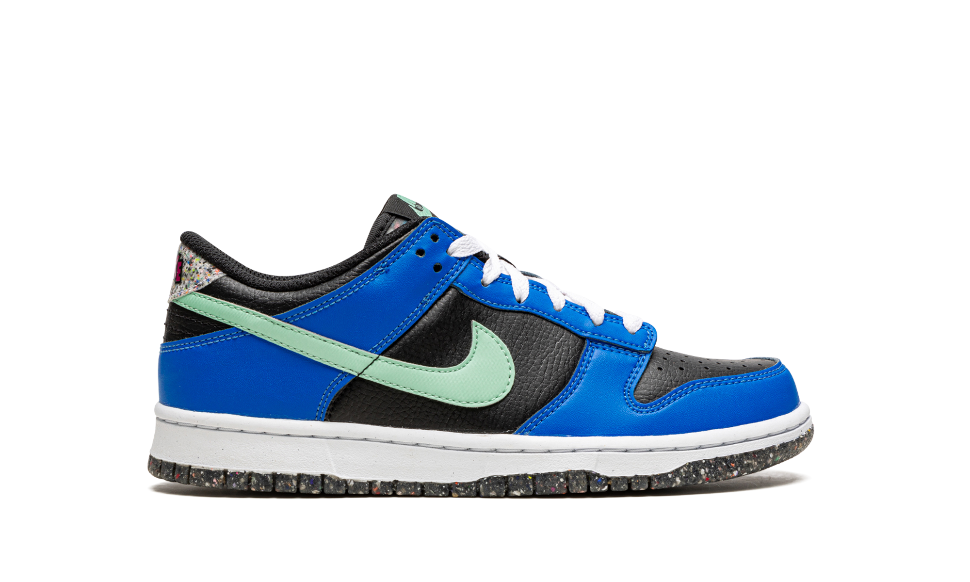 nike dunk low crater blue black gs+DR0165-001+right view