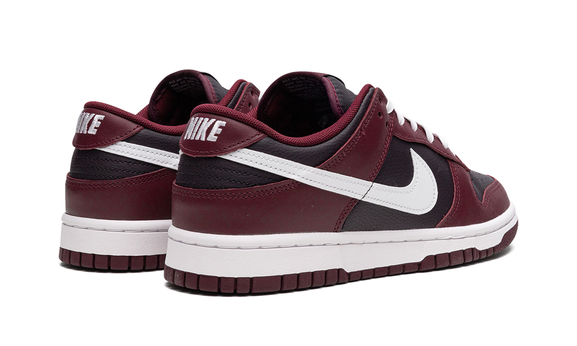 nike dunk low dark beetroot+DJ6188-600+diagnol right behind view