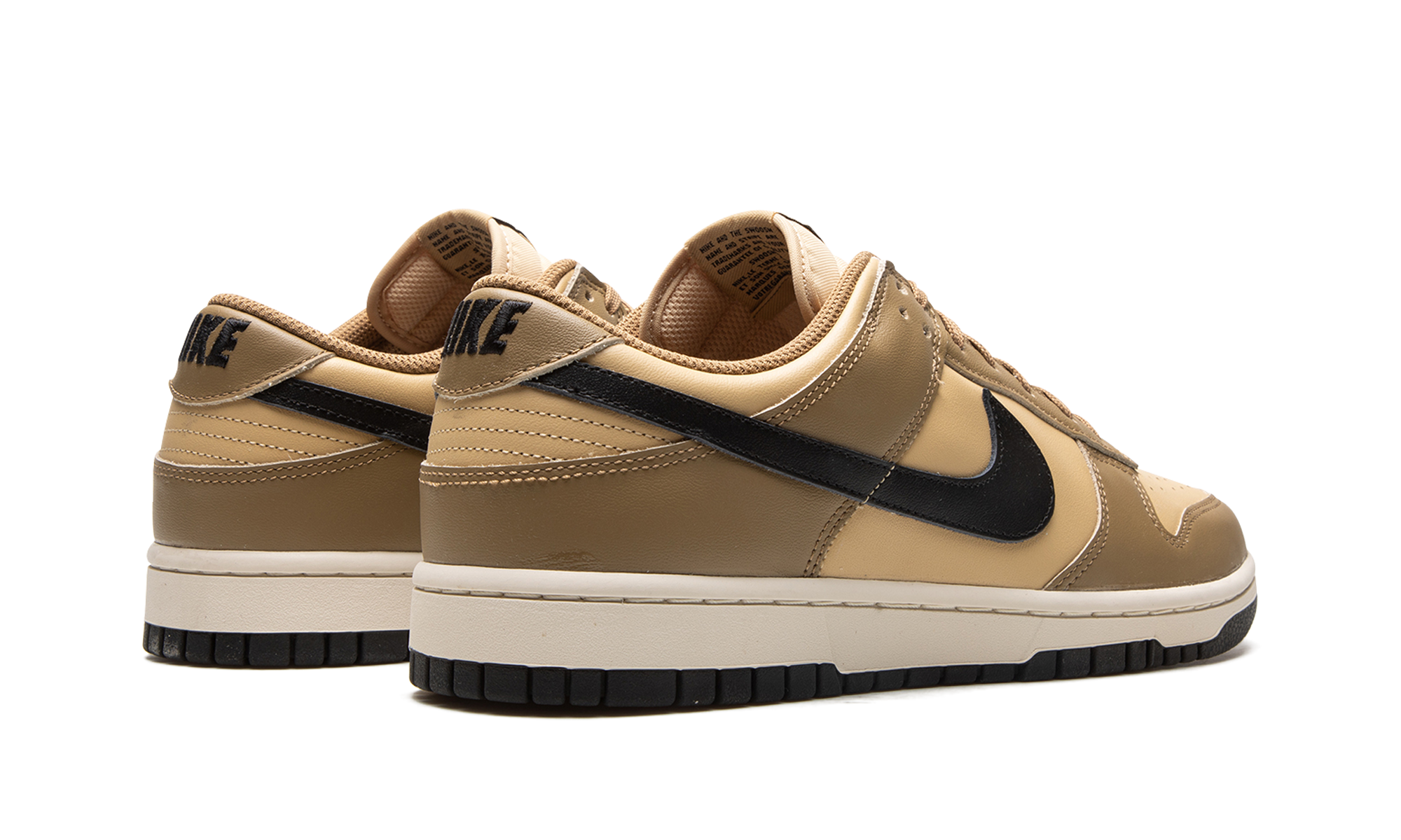 nike dunk low dark driftwood women s+DD1503-200+diagnol right behind view
