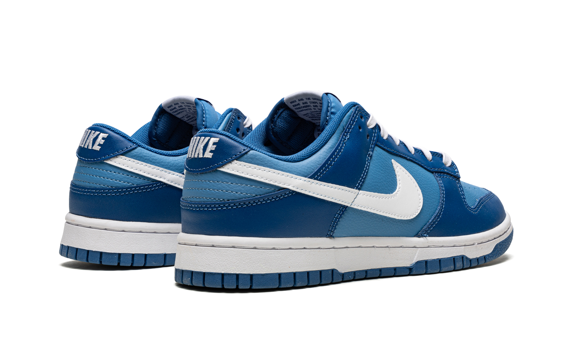 nike dunk low dark marina blue+DJ6188-400+diagnol right behind view