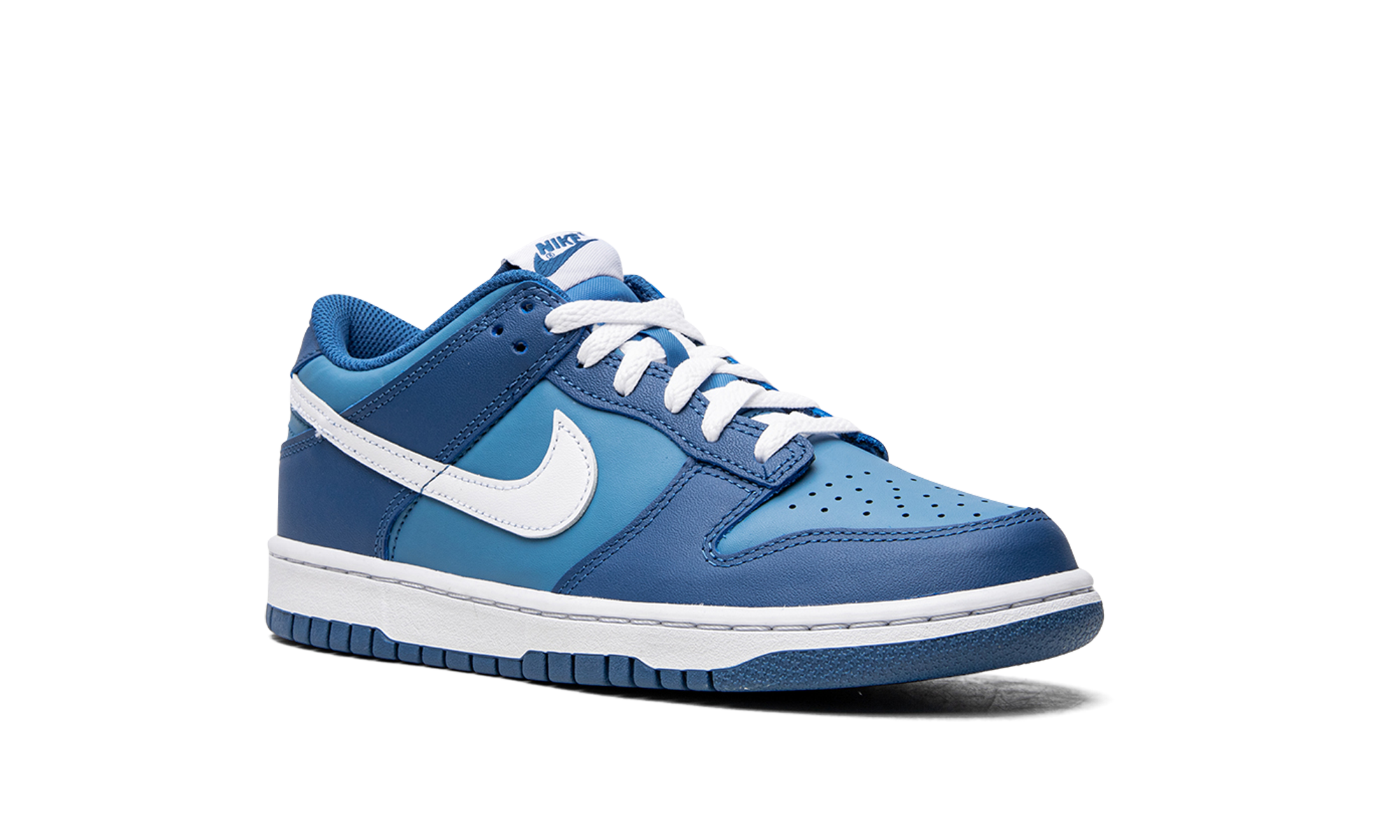 nike dunk low dark marina blue gs+DH9765-400+diagnol right view