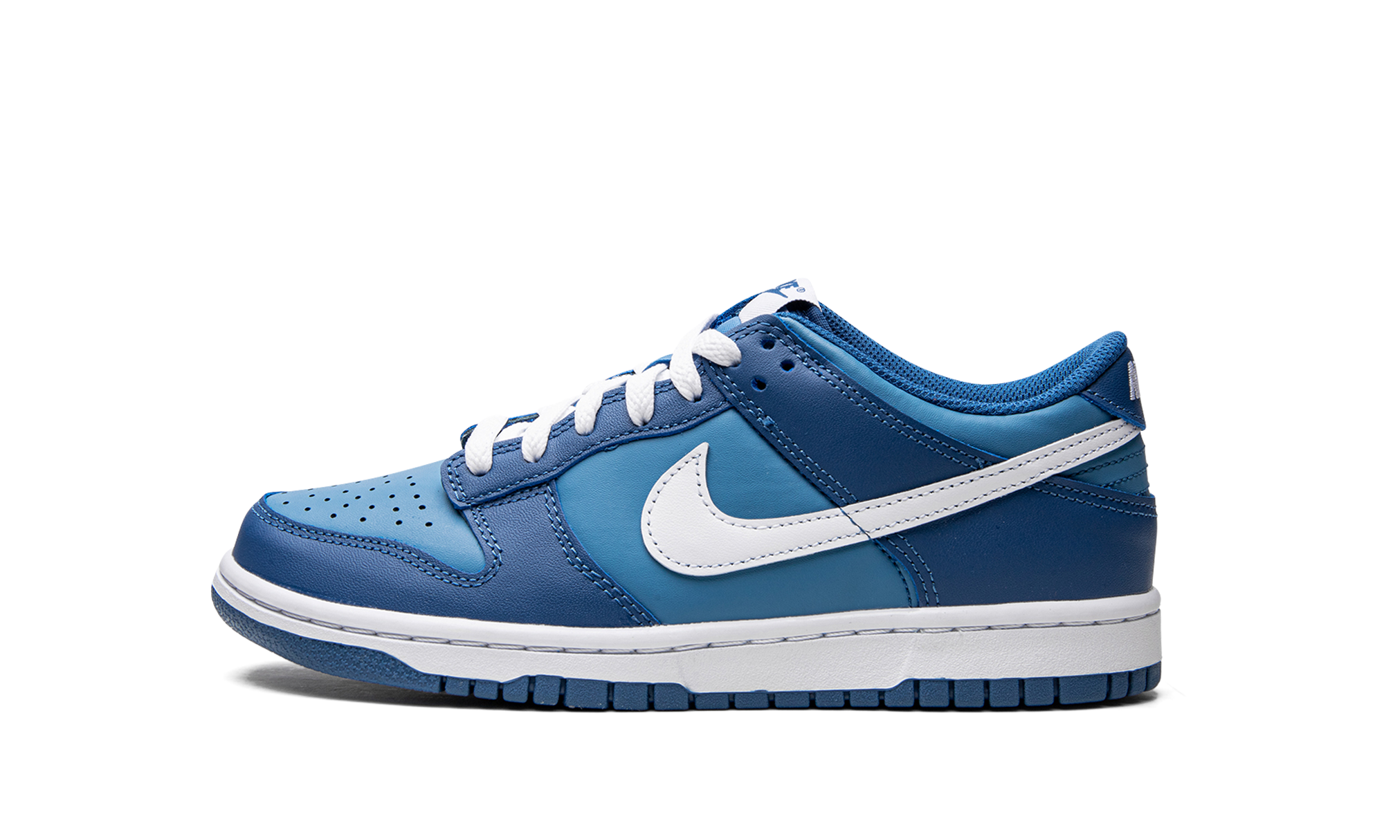 nike dunk low dark marina blue gs+DH9765-400+diagnol right view 1