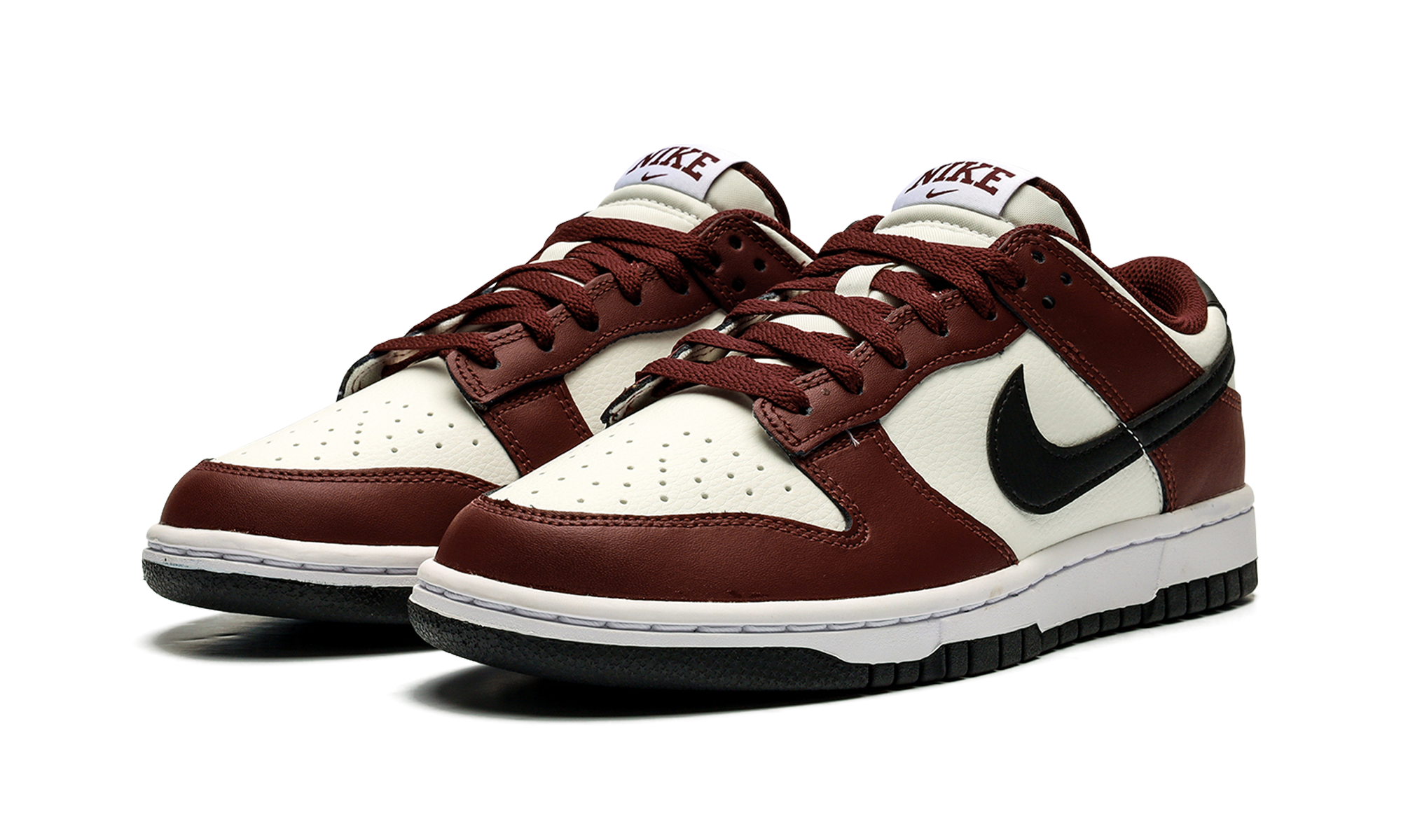 nike dunk low dark team red black+FZ4616-600+diagnol left view