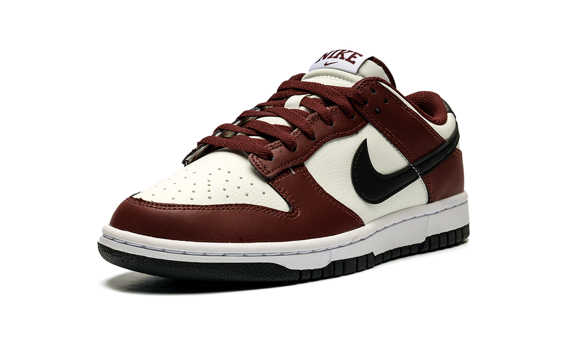 nike dunk low dark team red black+FZ4616-600+left diagnol single view