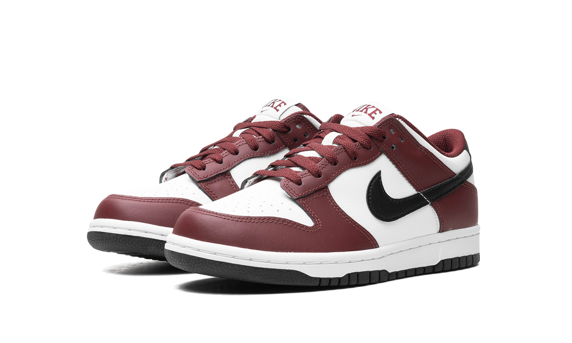 nike dunk low dark team red gs+FZ4352-600+diagnol left view