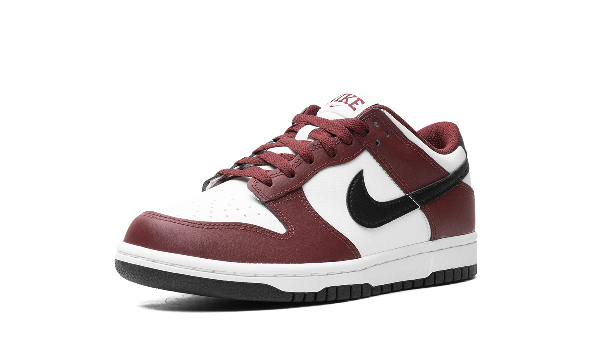 nike dunk low dark team red gs+FZ4352-600+left diagnol single view