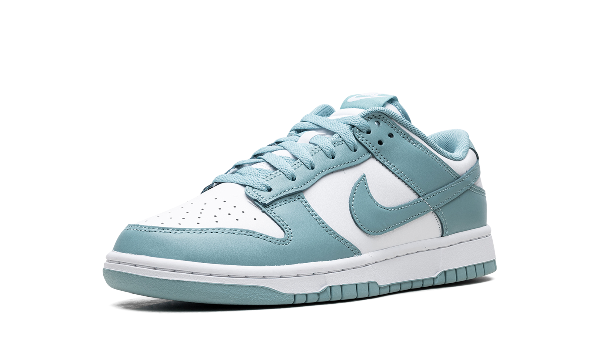 nike dunk low denim turquoise+DV0833-106+left diagnol single view