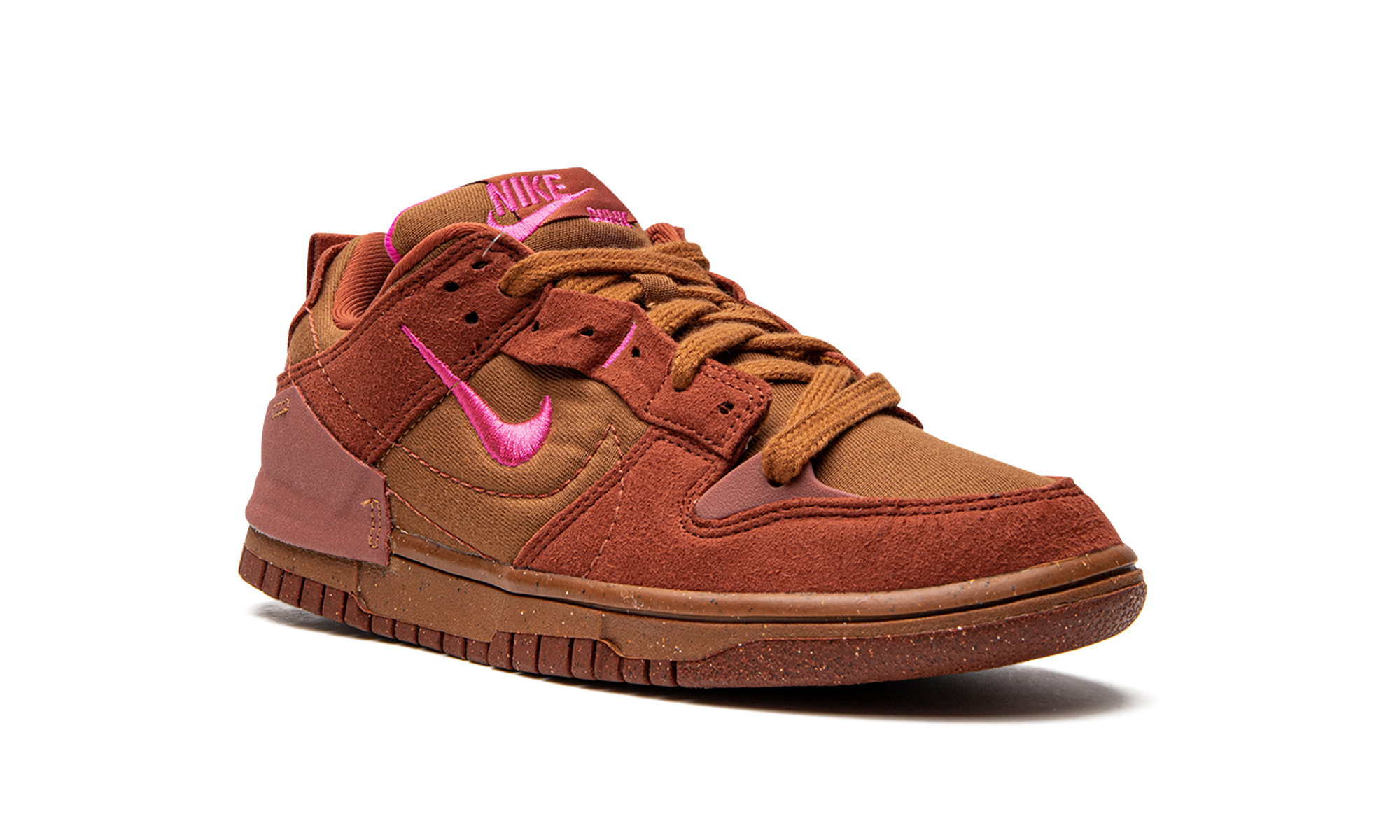 nike dunk low disrupt 2 desert bronze pink prime women s+DH4402-200+diagnol right view