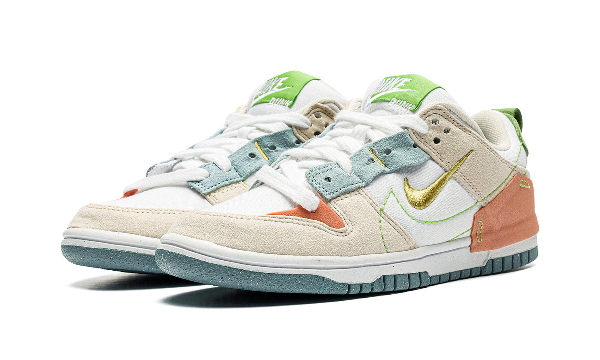 nike dunk low disrupt 2 easter pastel women s+DV3457-100+diagnol left view