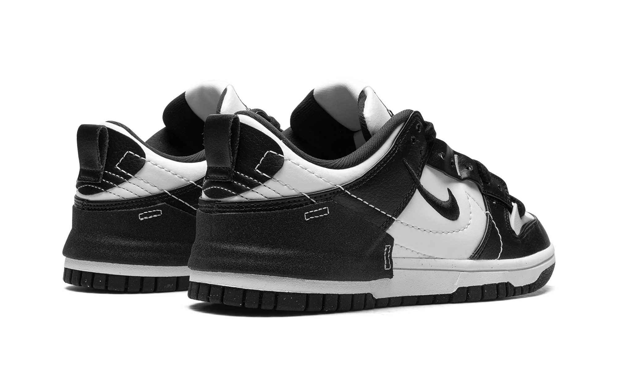 nike dunk low disrupt 2 panda women s+DV4024-002+diagnol right behind view