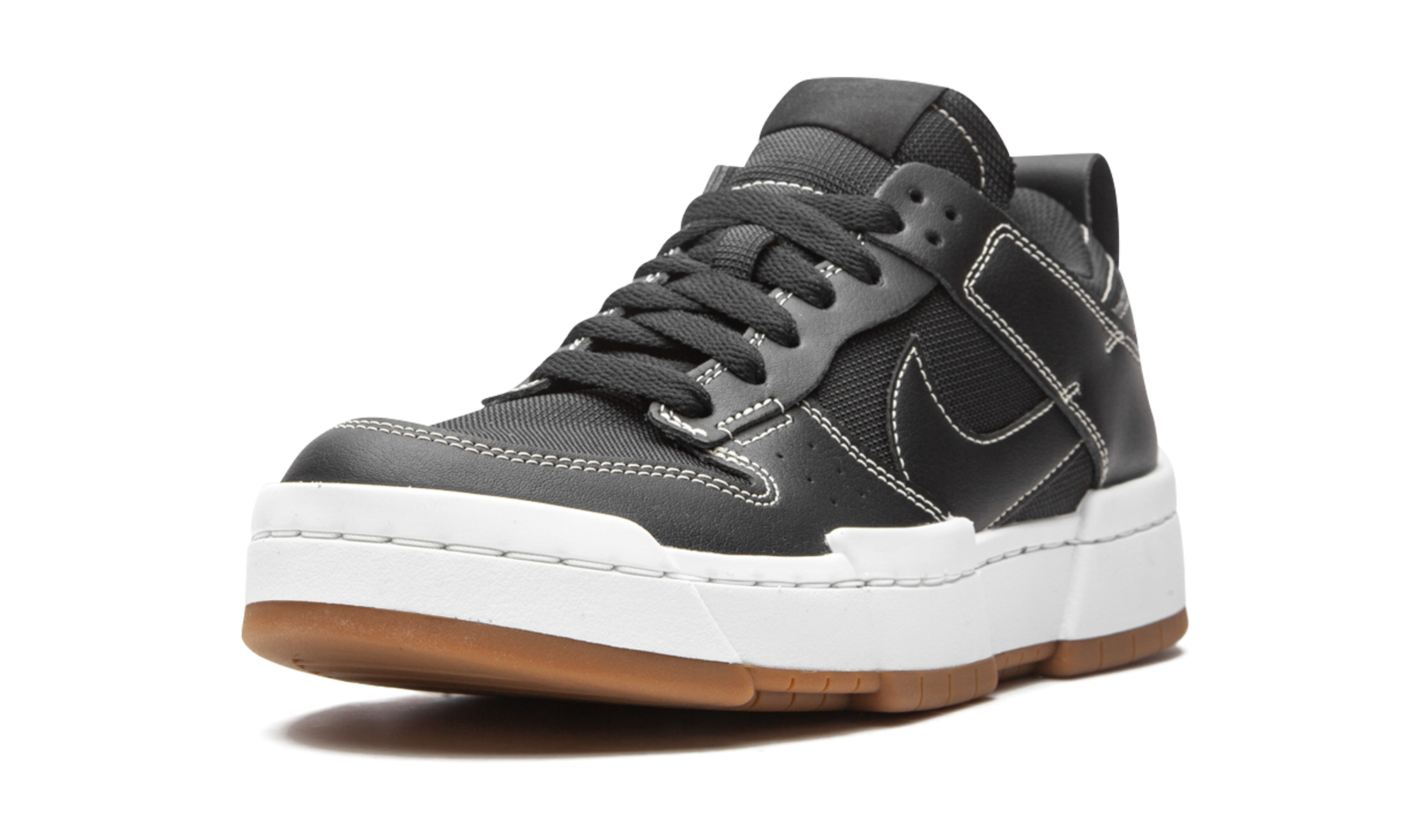 nike dunk low disrupt black gum women s+CK6654-002+left diagnol single view
