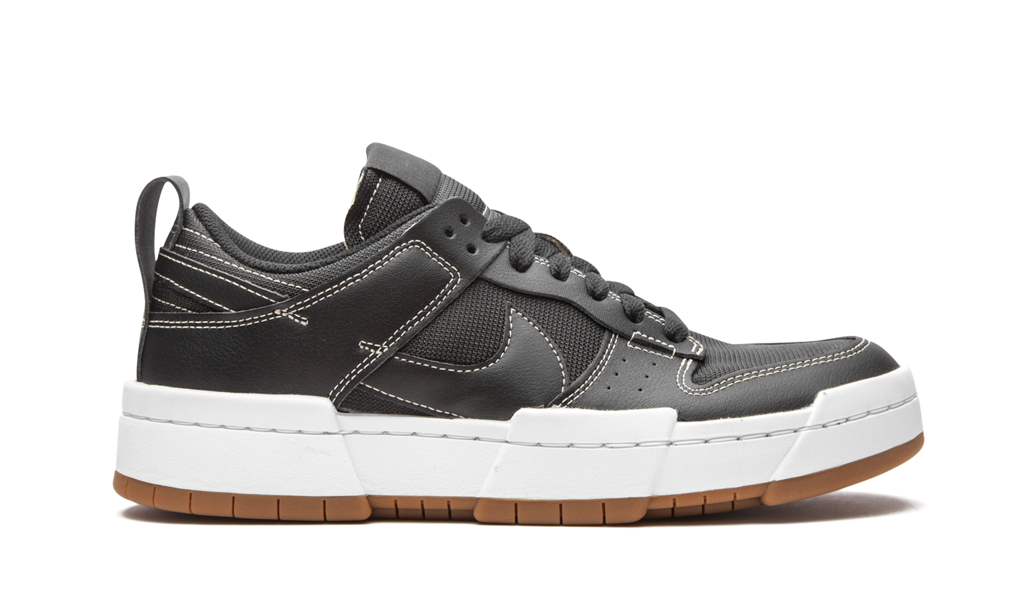 nike dunk low disrupt black gum women s+CK6654-002+right view