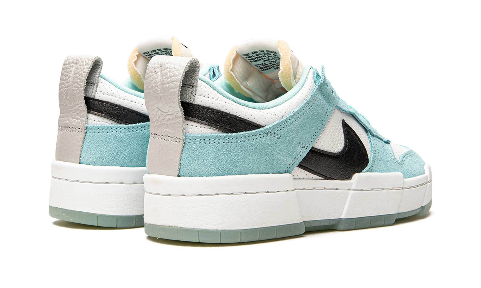 nike dunk low disrupt copa women s+DD6619-400+diagnol right behind view