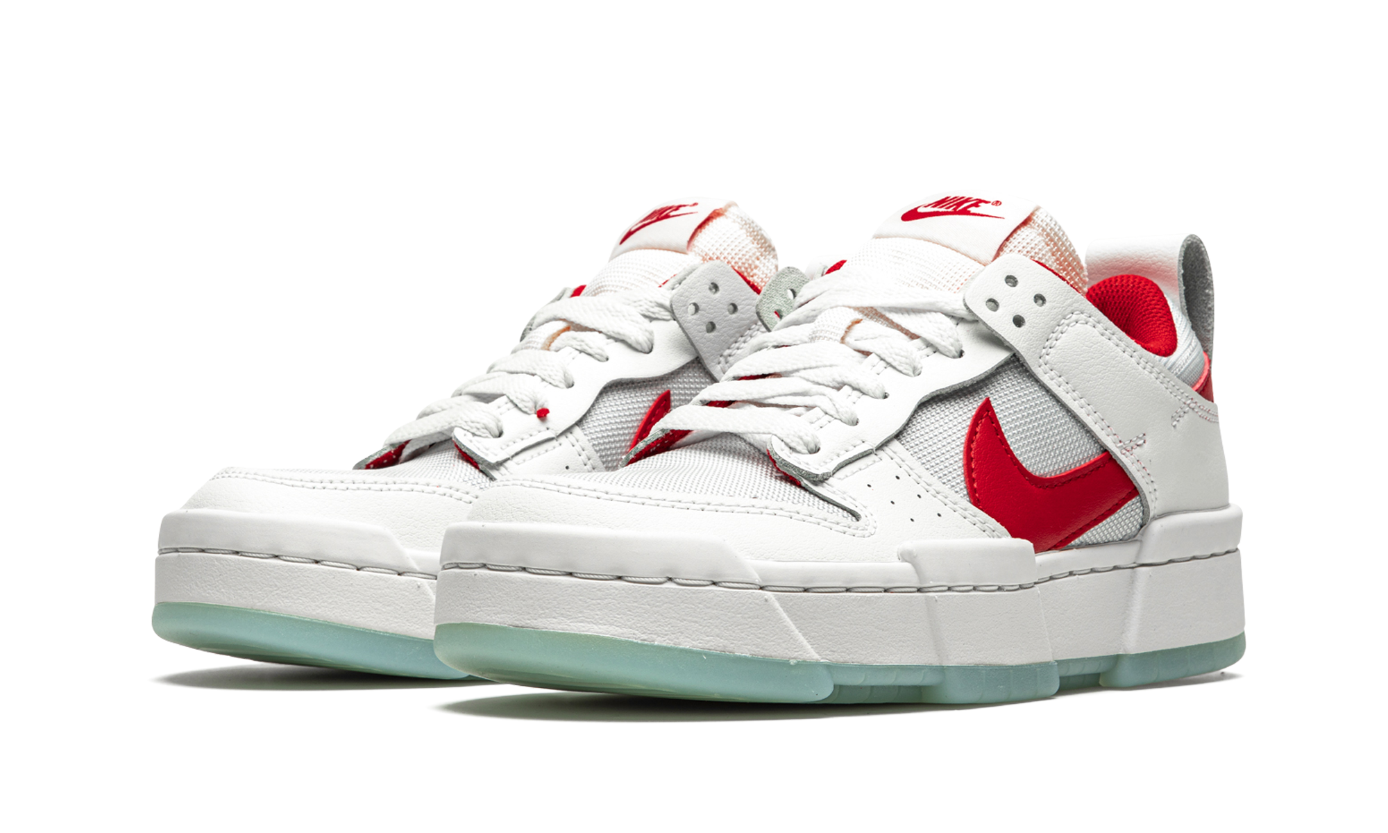 nike dunk low disrupt gym red women s+CK6654-101+diagnol left view