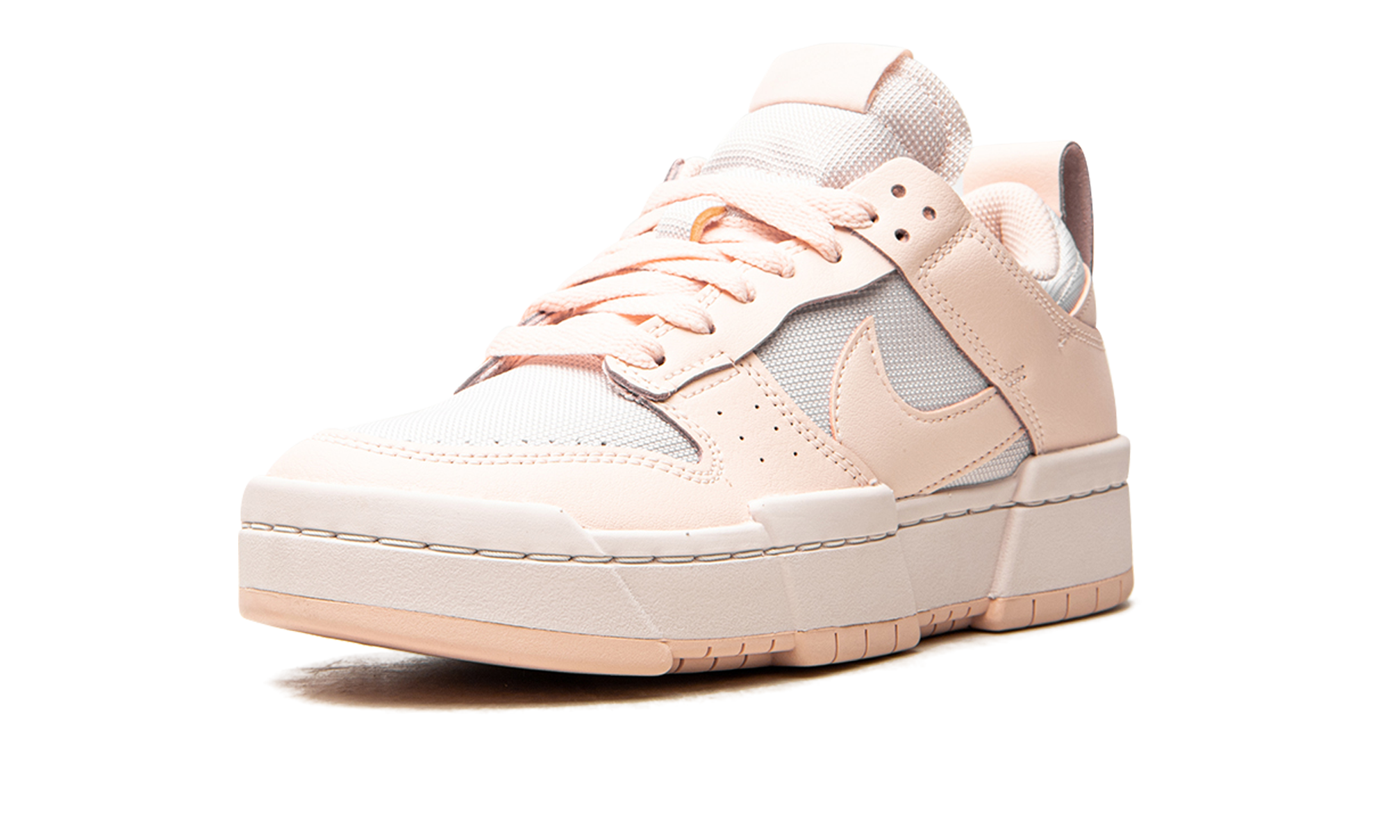 nike dunk low disrupt light soft pink women s+CK6654-602+left diagnol single view