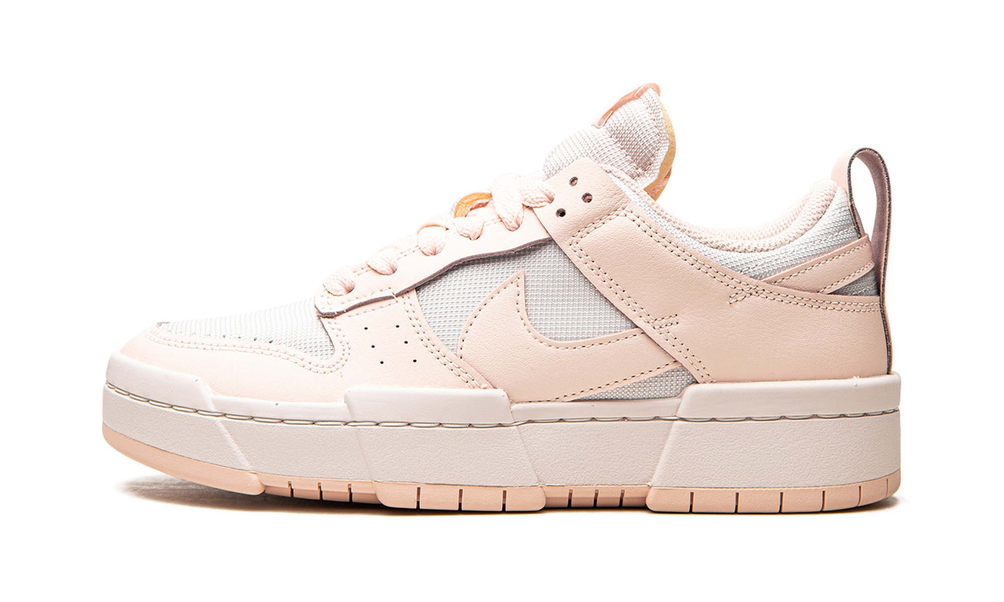 nike dunk low disrupt light soft pink women s+CK6654-602+diagnol right view 1