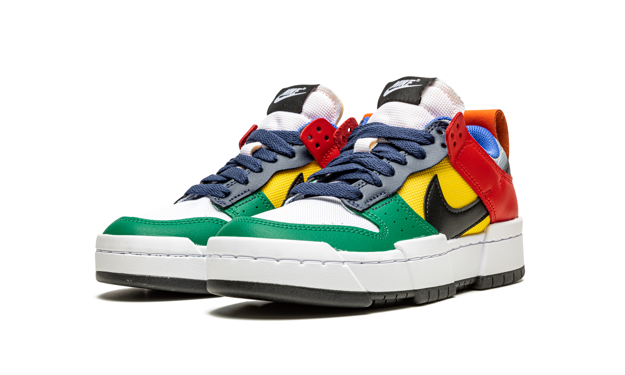 nike dunk low disrupt multi color women s+CK6654-004+diagnol left view