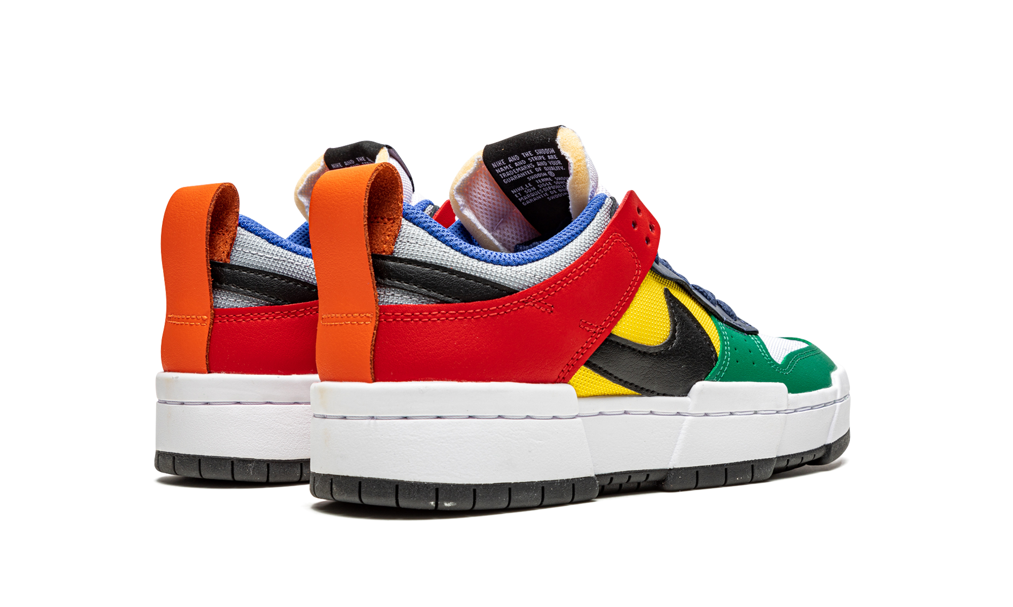 nike dunk low disrupt multi color women s+CK6654-004+diagnol right behind view