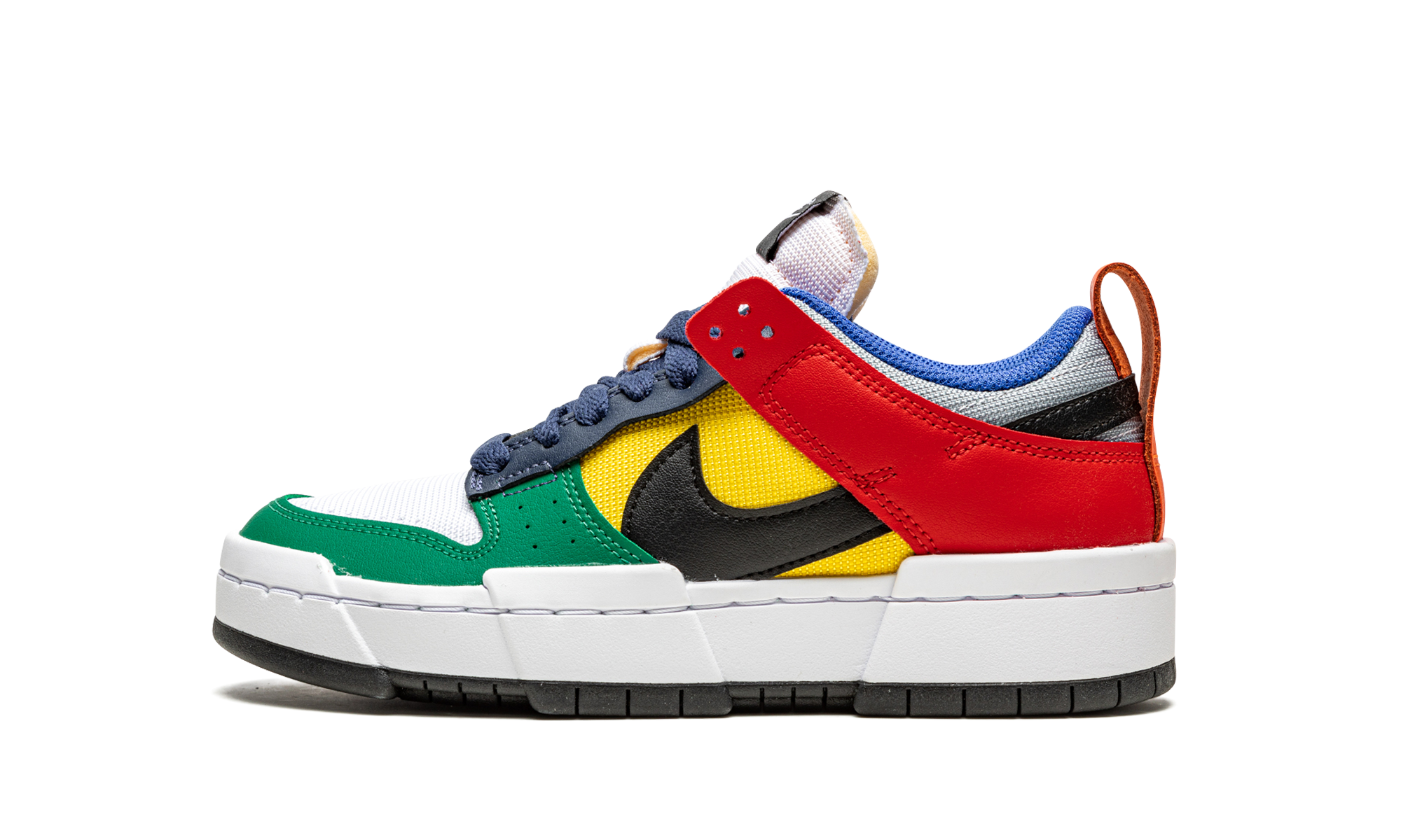nike dunk low disrupt multi color women s+CK6654-004+diagnol right view 1